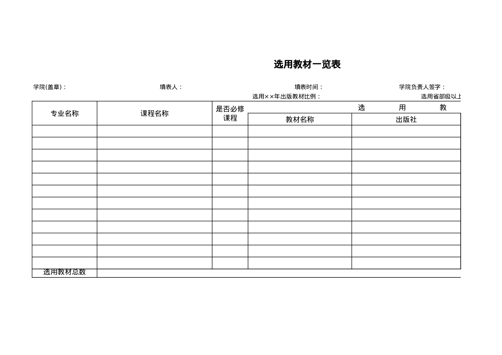 近三年选用教材情况一览表.xls 第1页