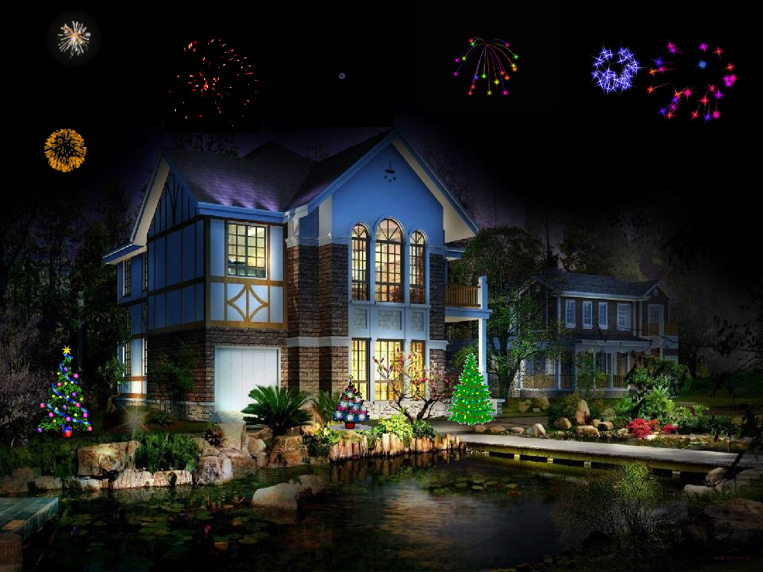 2013圣诞节新年精美ppt模板动画.ppt 第1页