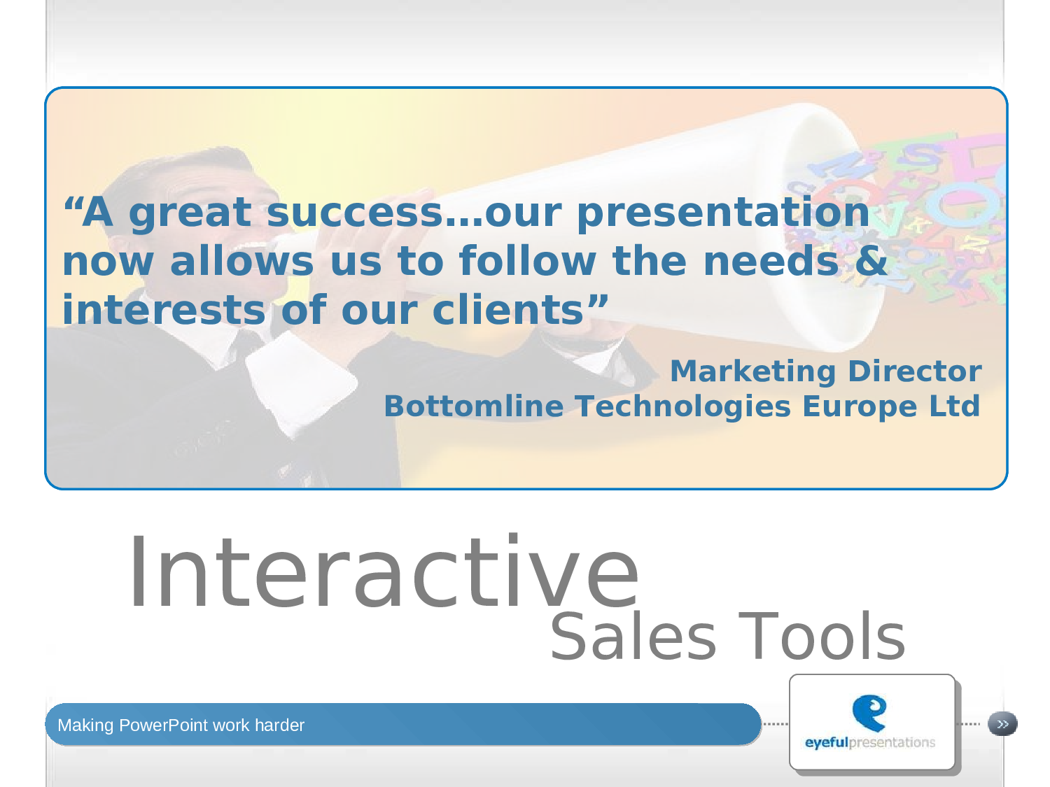 eyeful设计公司出品！绝对精品商务PPT.ppt 第2页