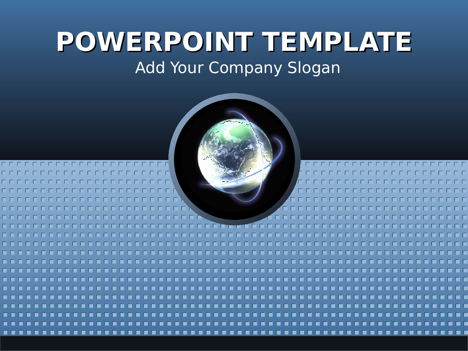 炫动旋转地球效果模板.pptx 第1页