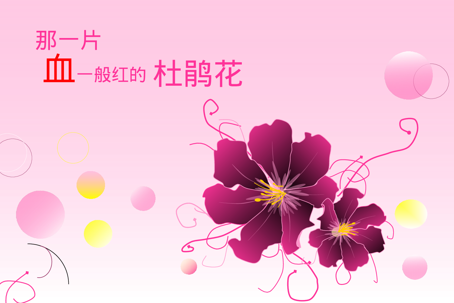 那一片血一般红的杜鹃花PPT.ppt 第1页