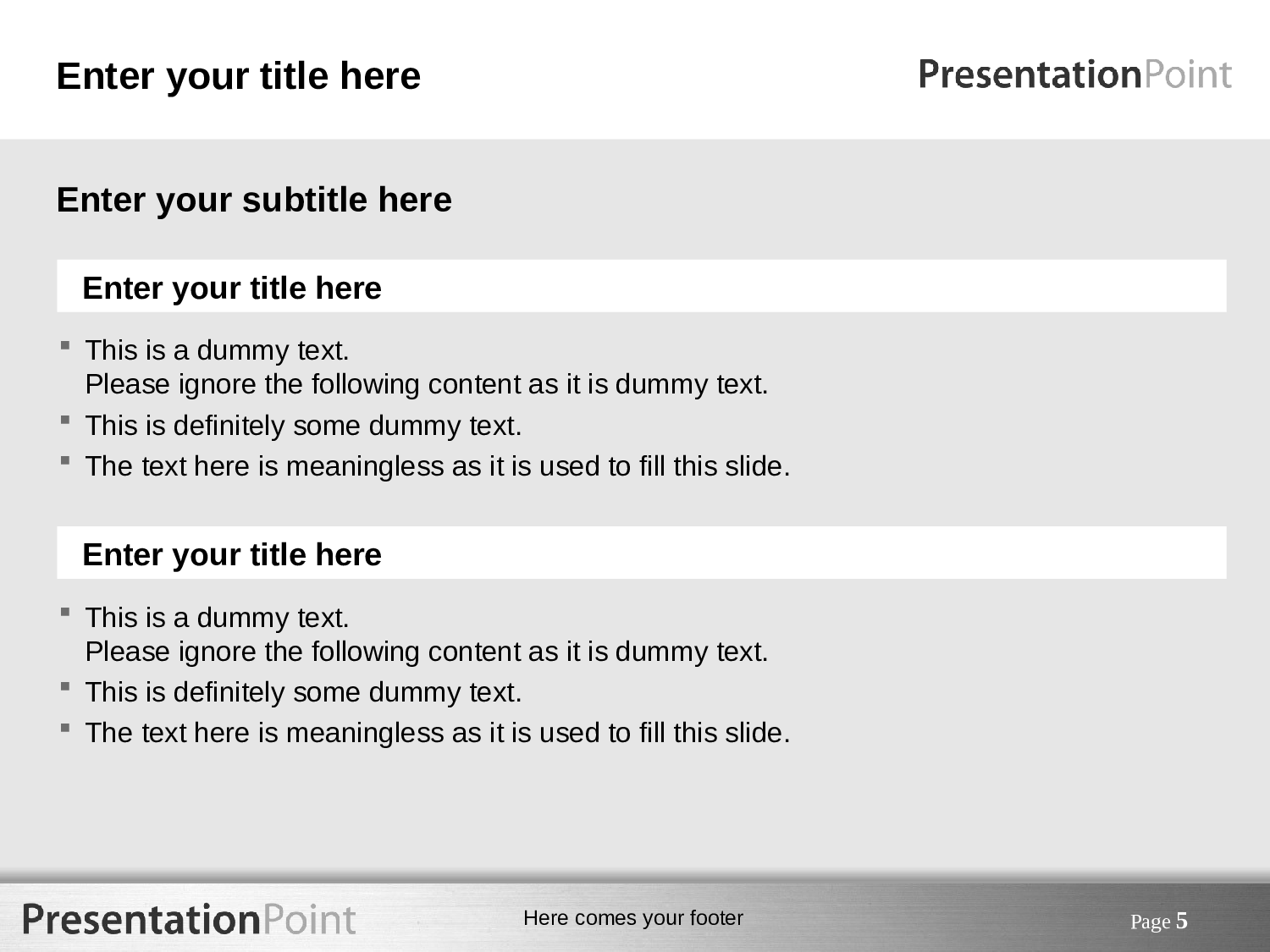金属感很强的灰色模板.ppt 第5页