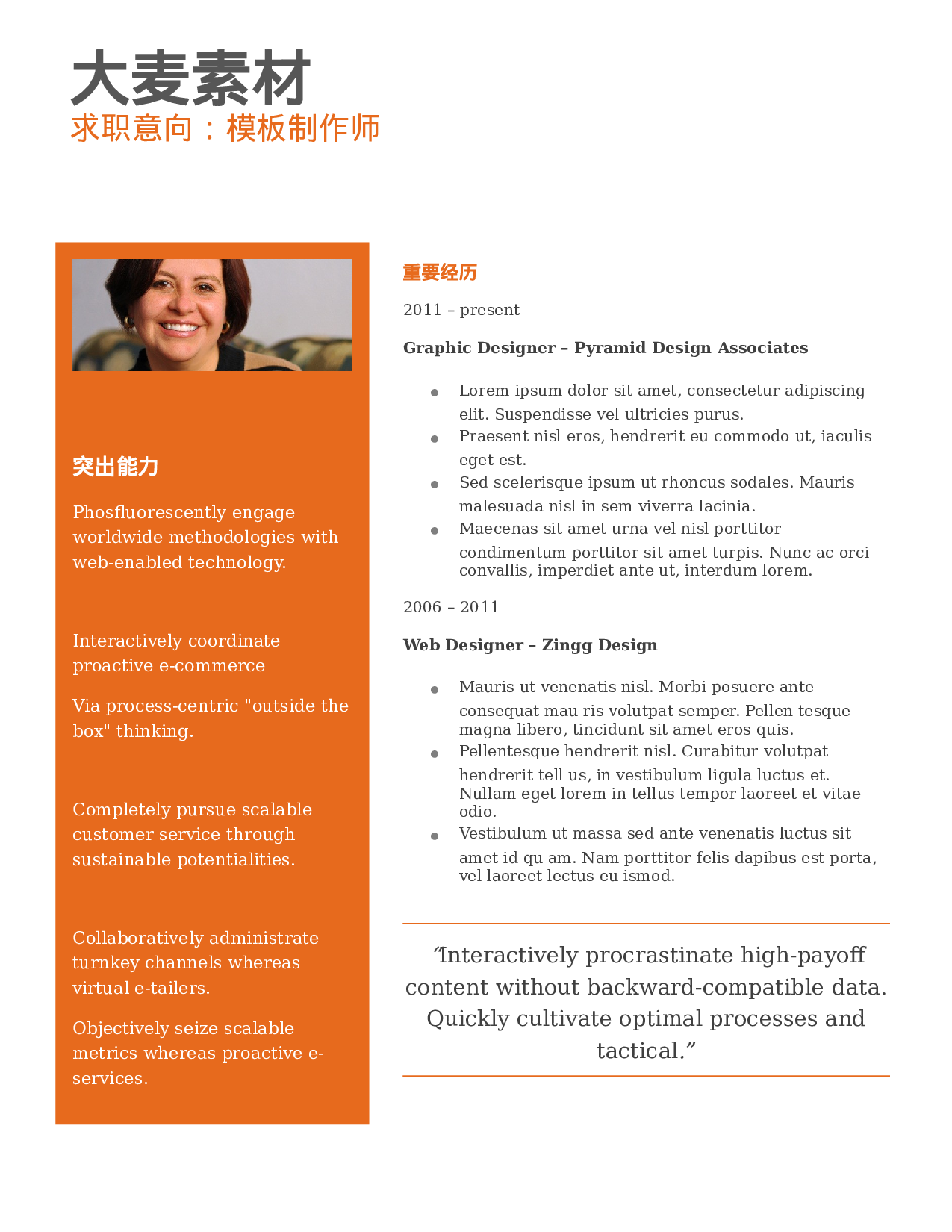 大麦精品参考简历_068.doc 第1页