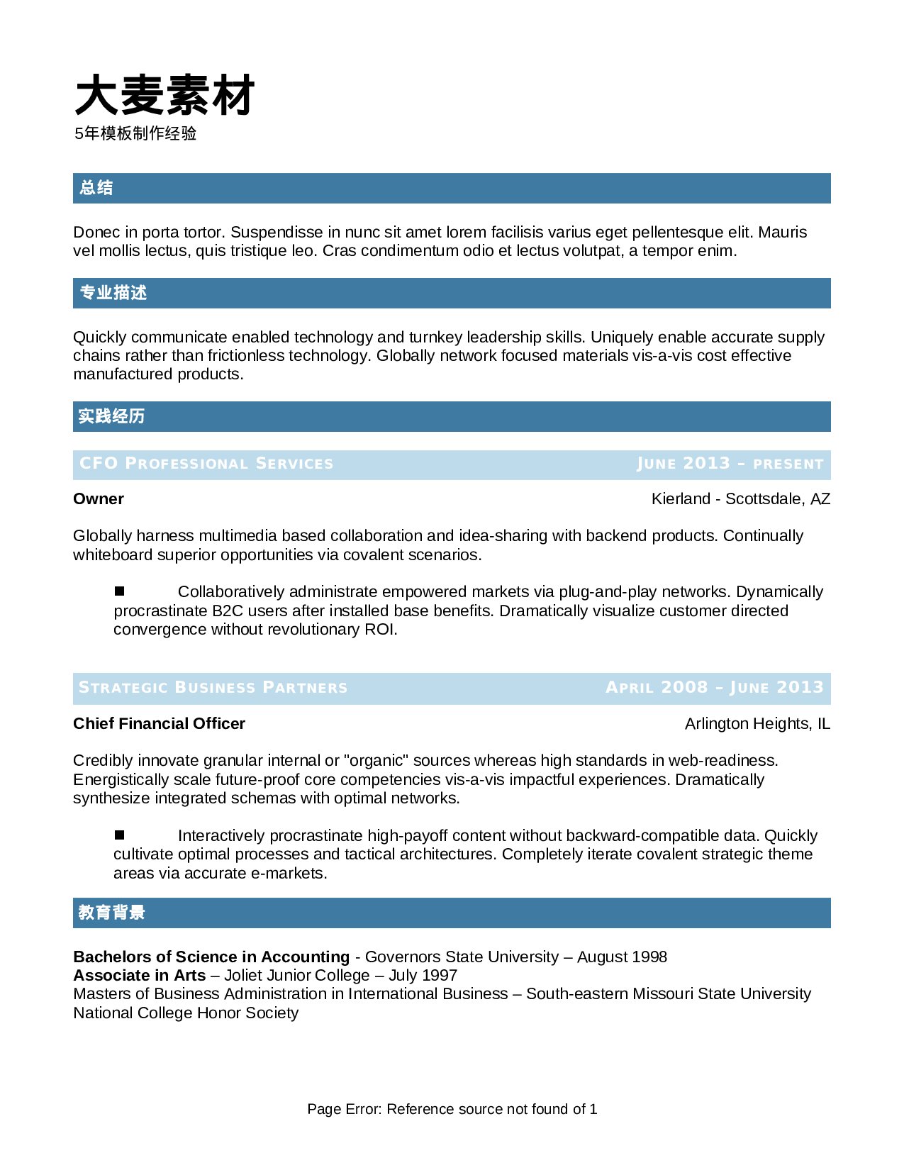 大麦精品参考简历_077.doc 第1页