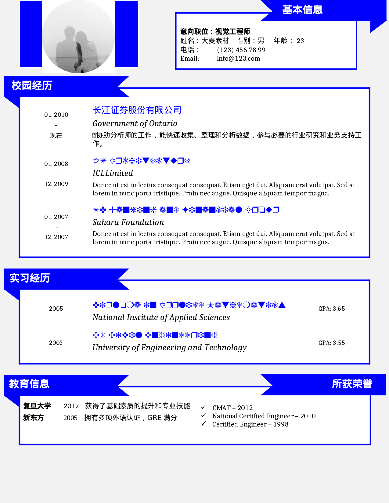 大麦精品参考简历_088.doc 第1页