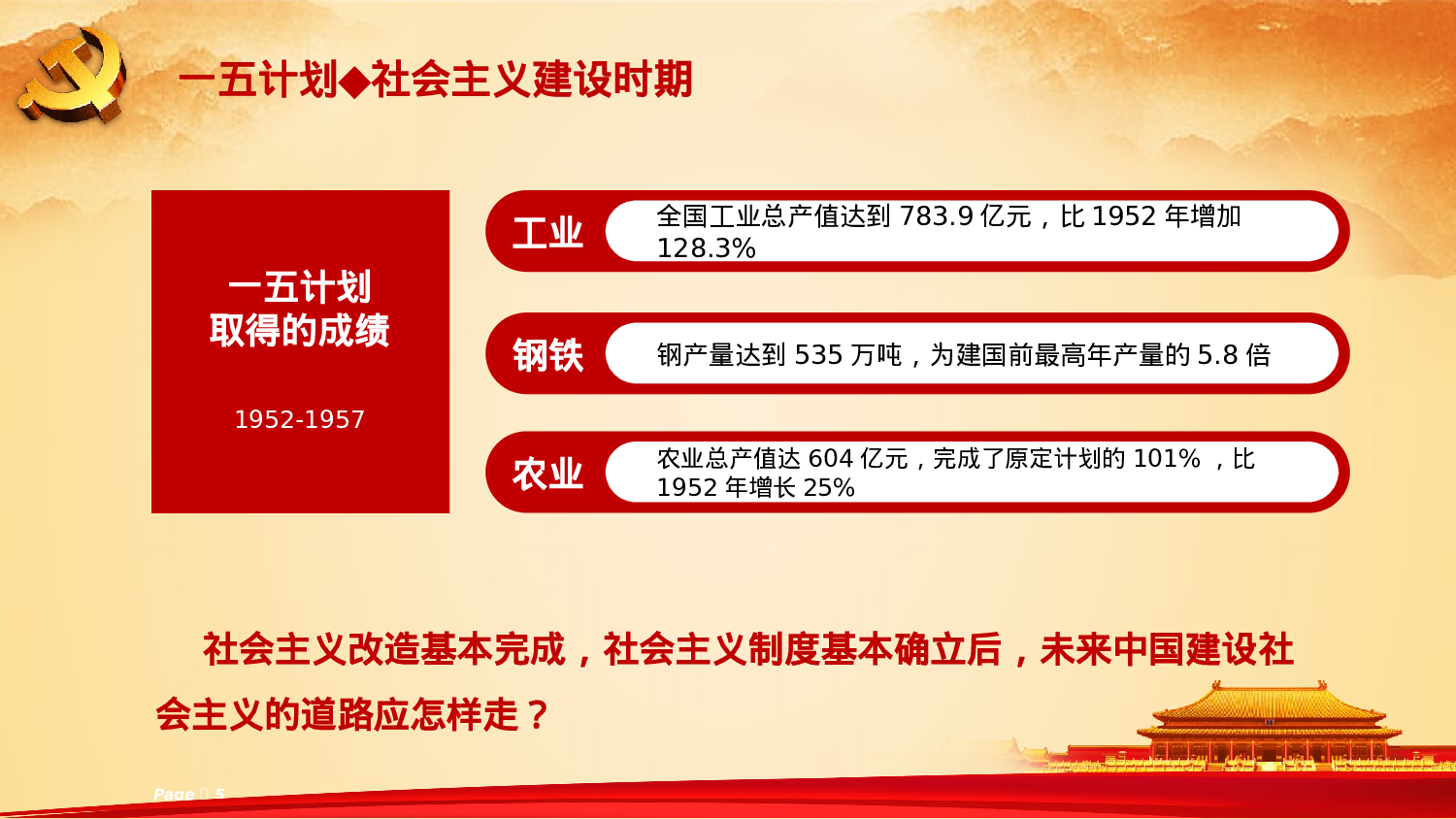 17、喜迎十九大共筑中国梦党政通用动态ppt模板.pptx 第5页