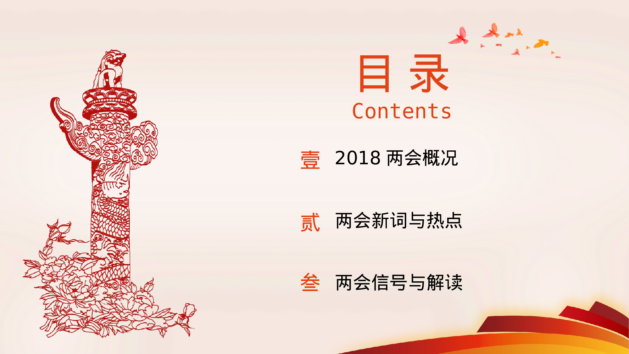 两会解读第一季PPT模板-LH023.pptx 第2页