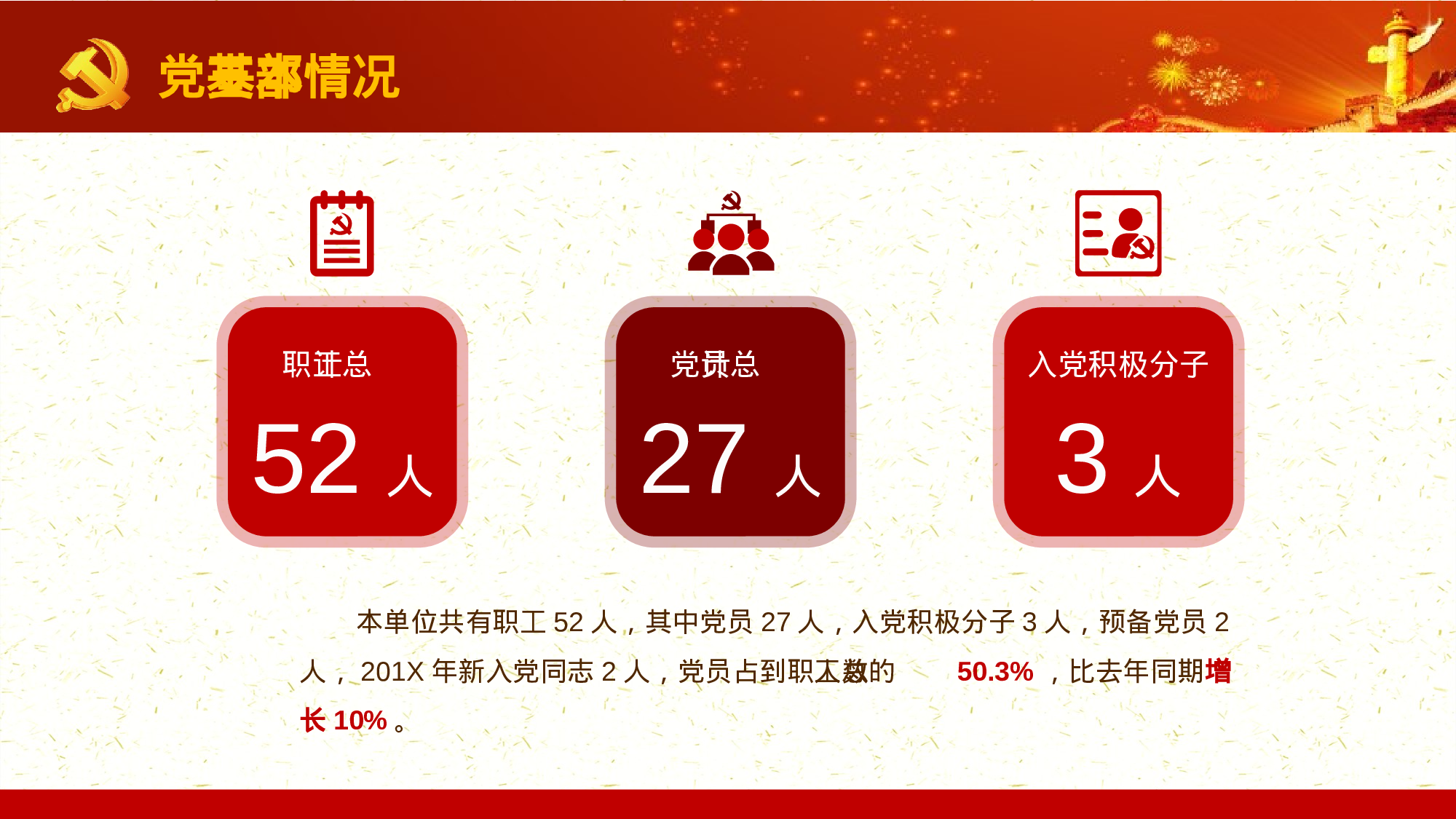 党员干部年终党建工作总结汇报PPT模板20XX.pptx 第5页