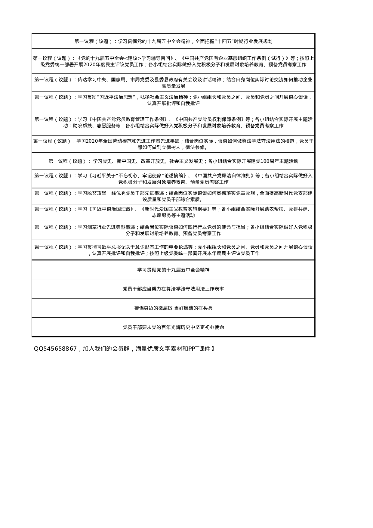 2021年度三会一课、两学一做、主题党日计划表.xlsx 第6页