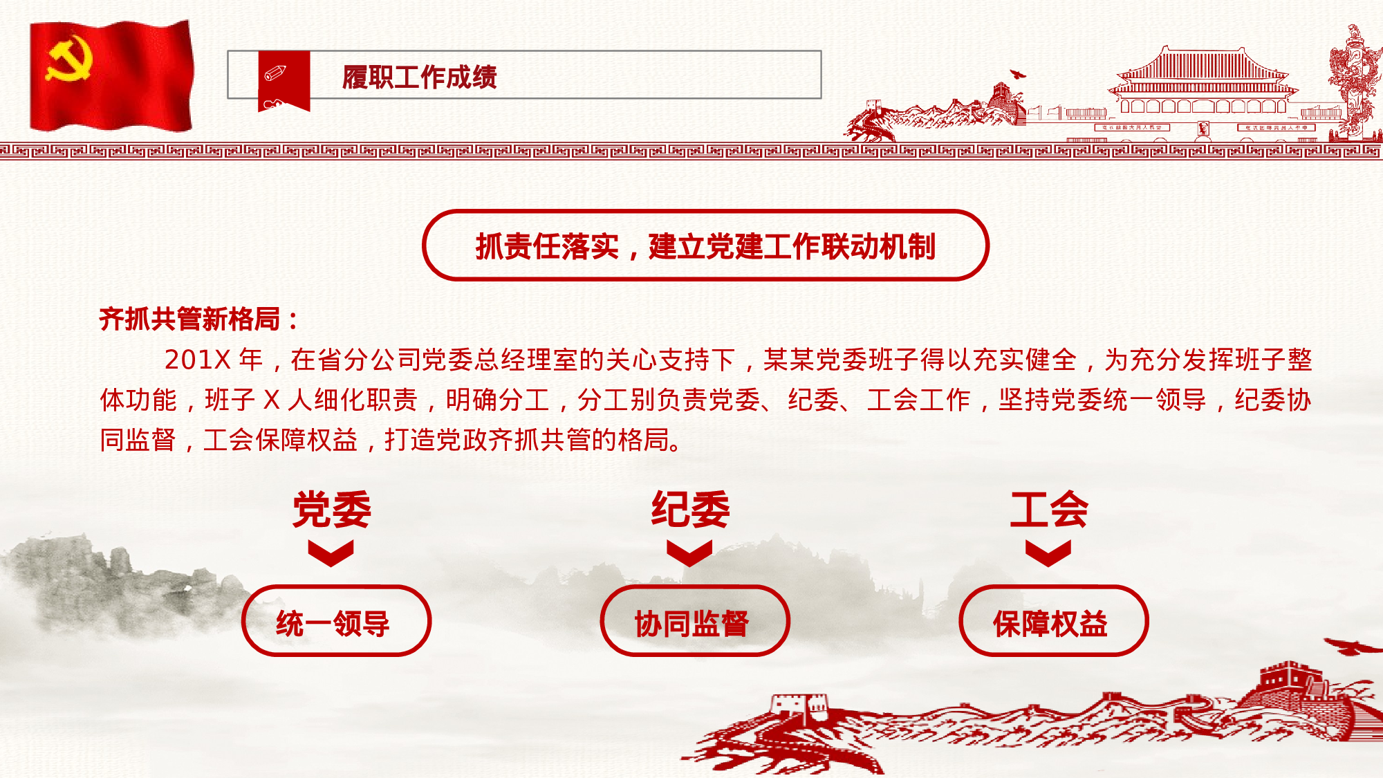 基层党委党支部工作汇报PPT模板11-29.pptx 第4页