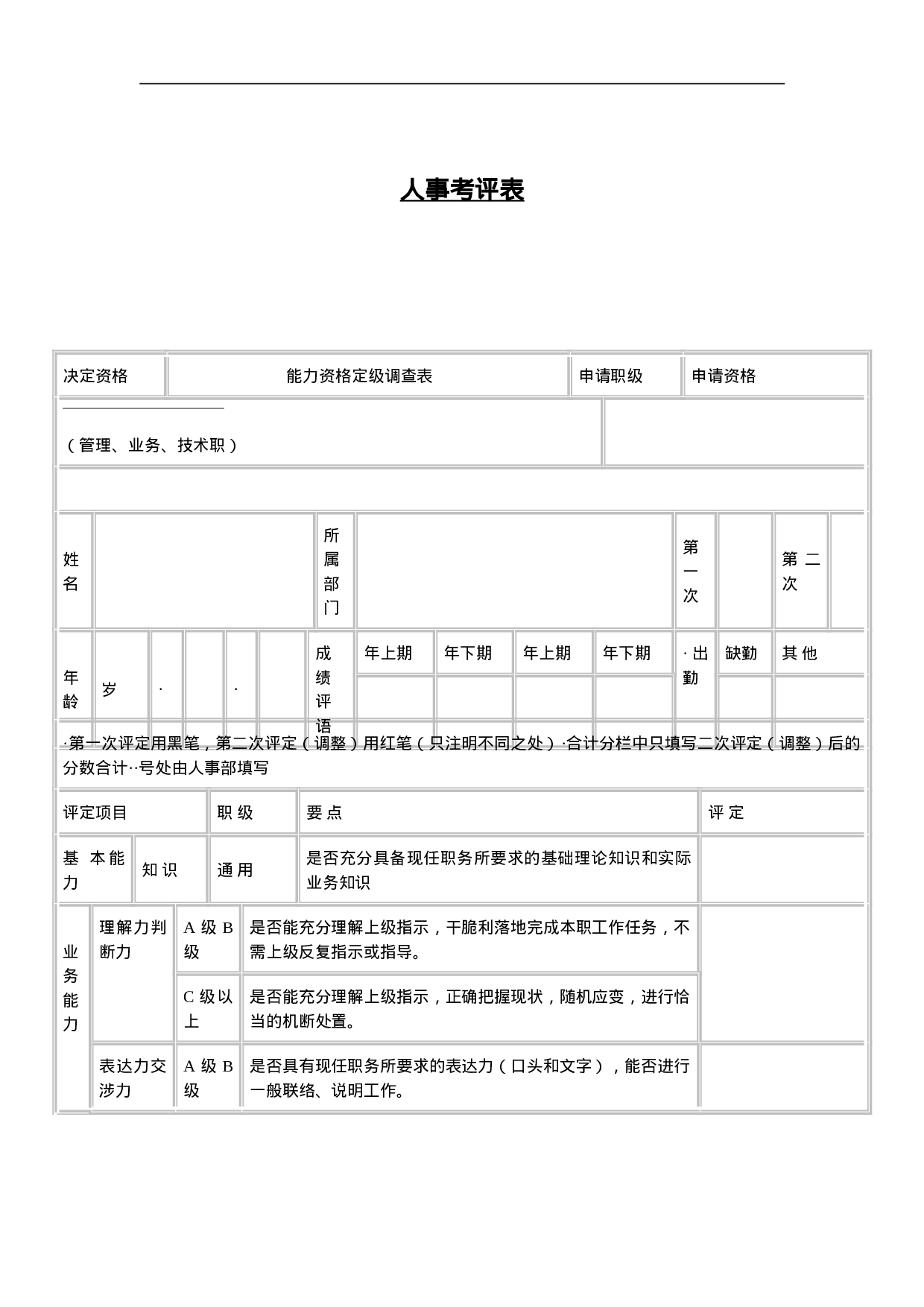 人事考评表2.doc 第1页