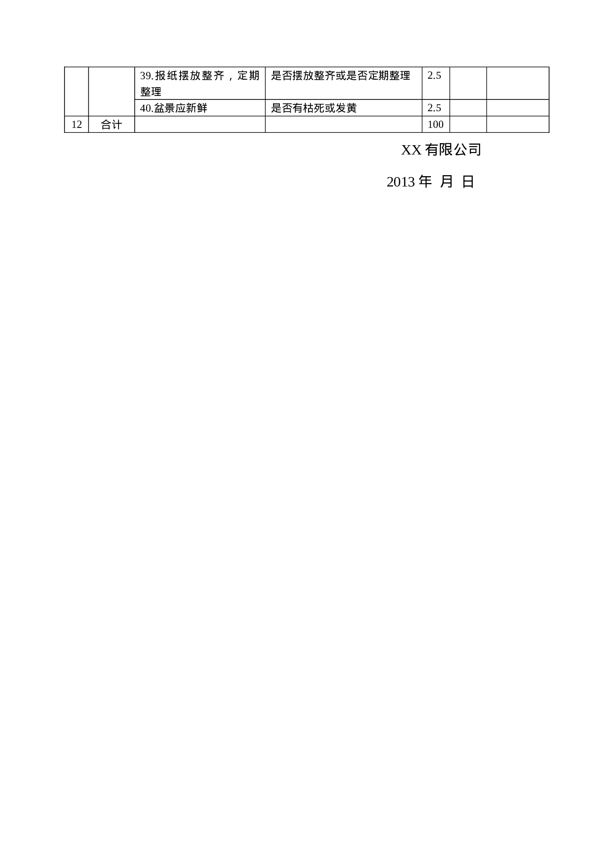 03-办公室5S检查表模板.doc 第3页