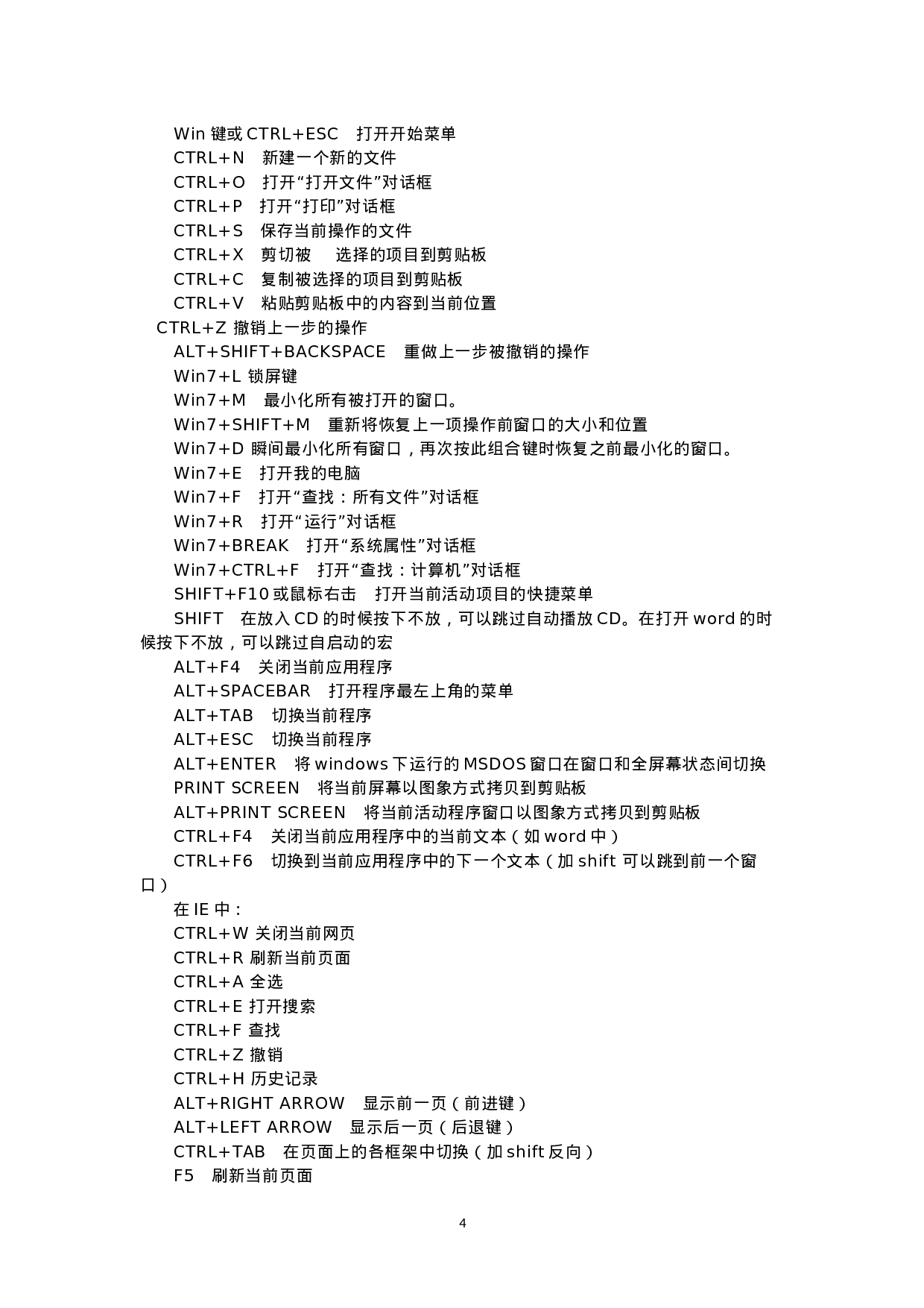 55_办公软件常用快捷键.doc 第4页