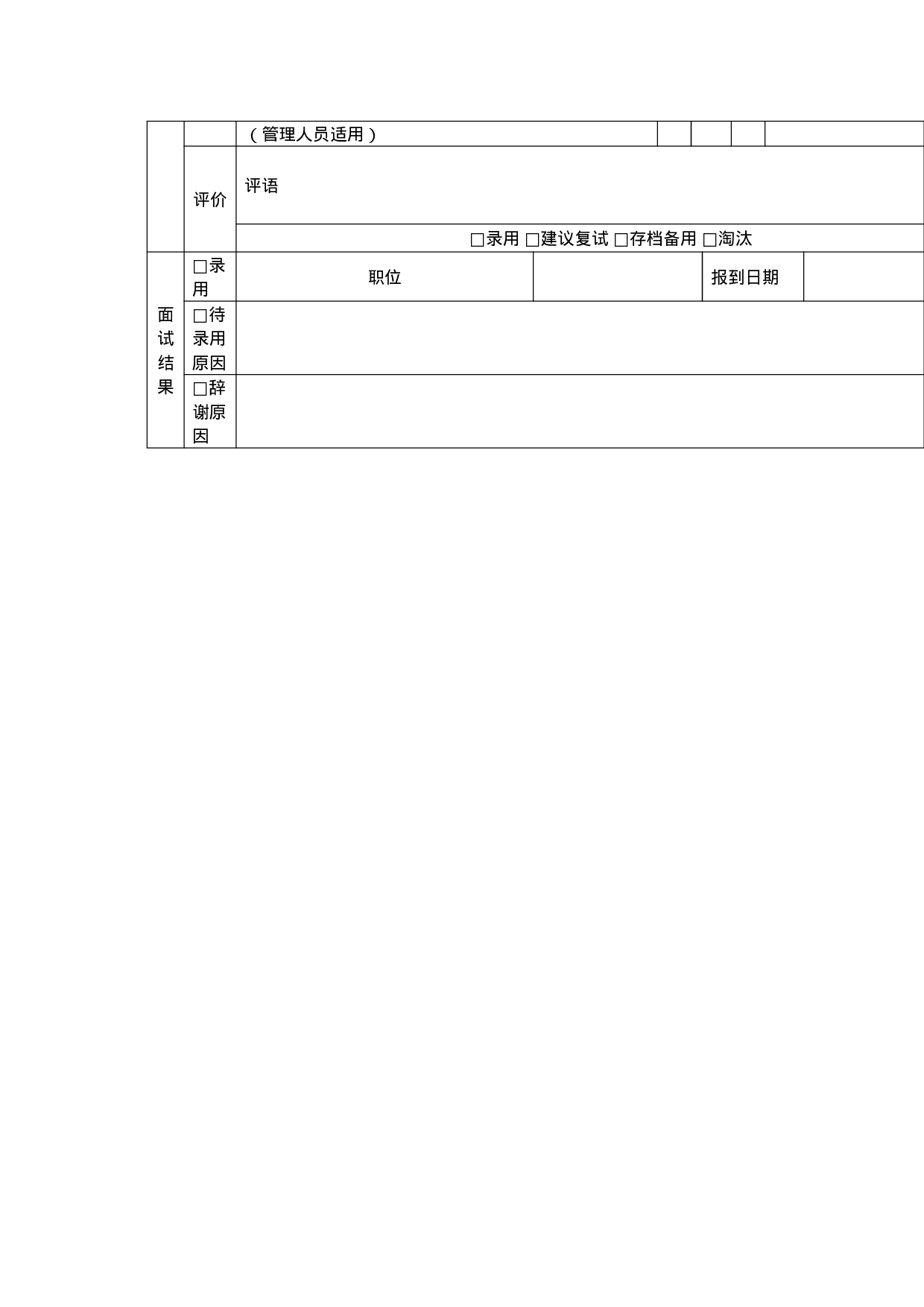 工具之76_面试评估表.docx 第2页