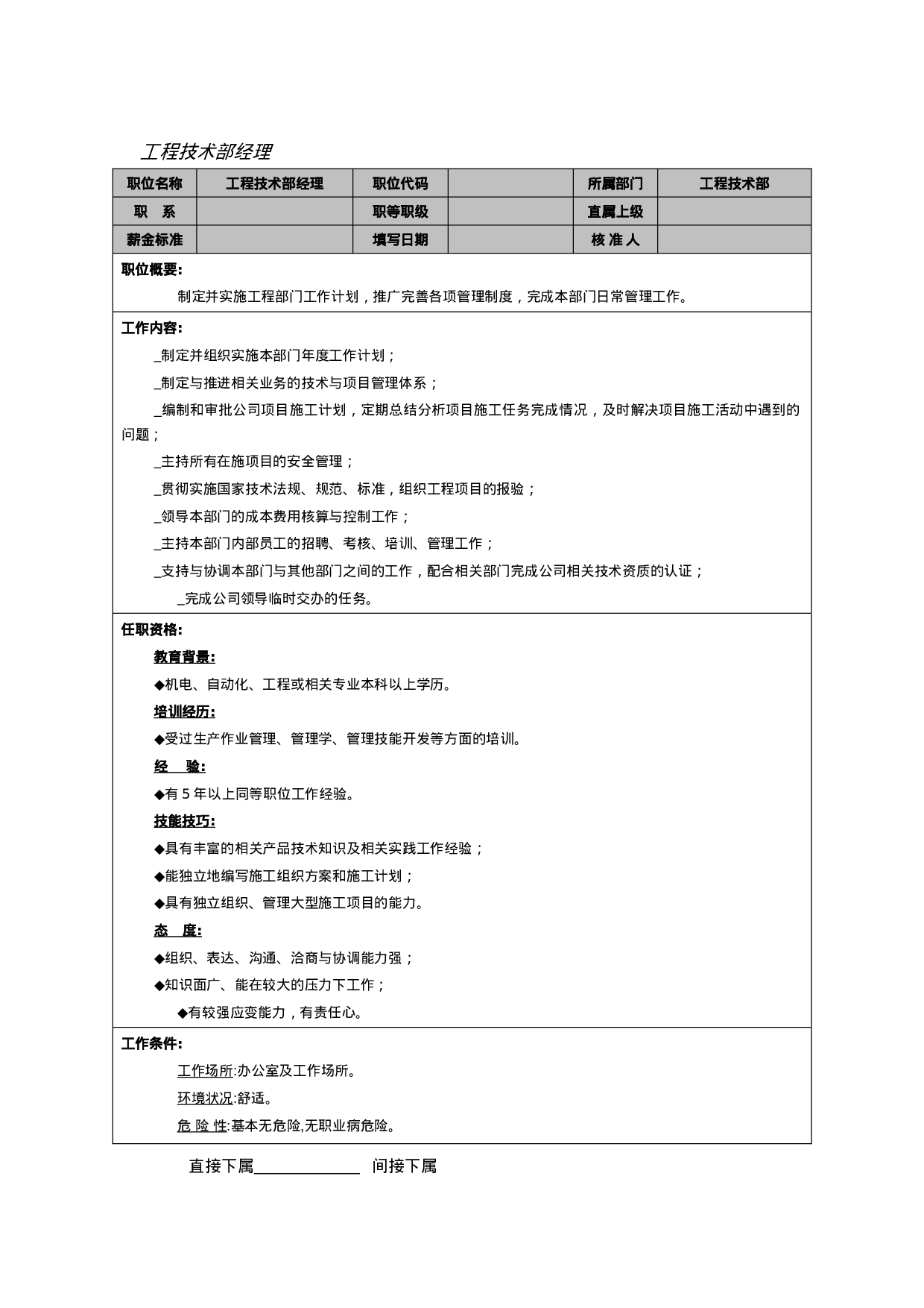 工程技术部经理.doc 第1页