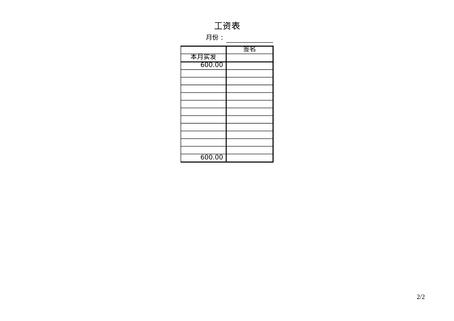 工资表.xls 第2页