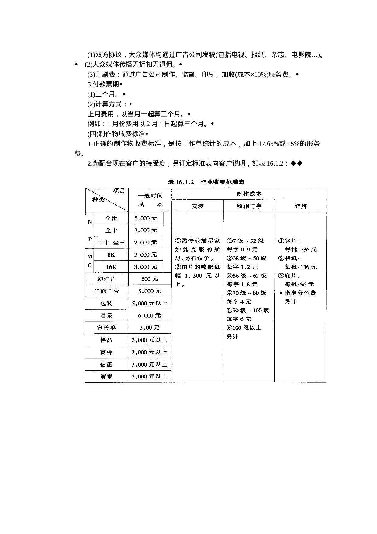 广告公司一般作业收费标准.doc 第2页