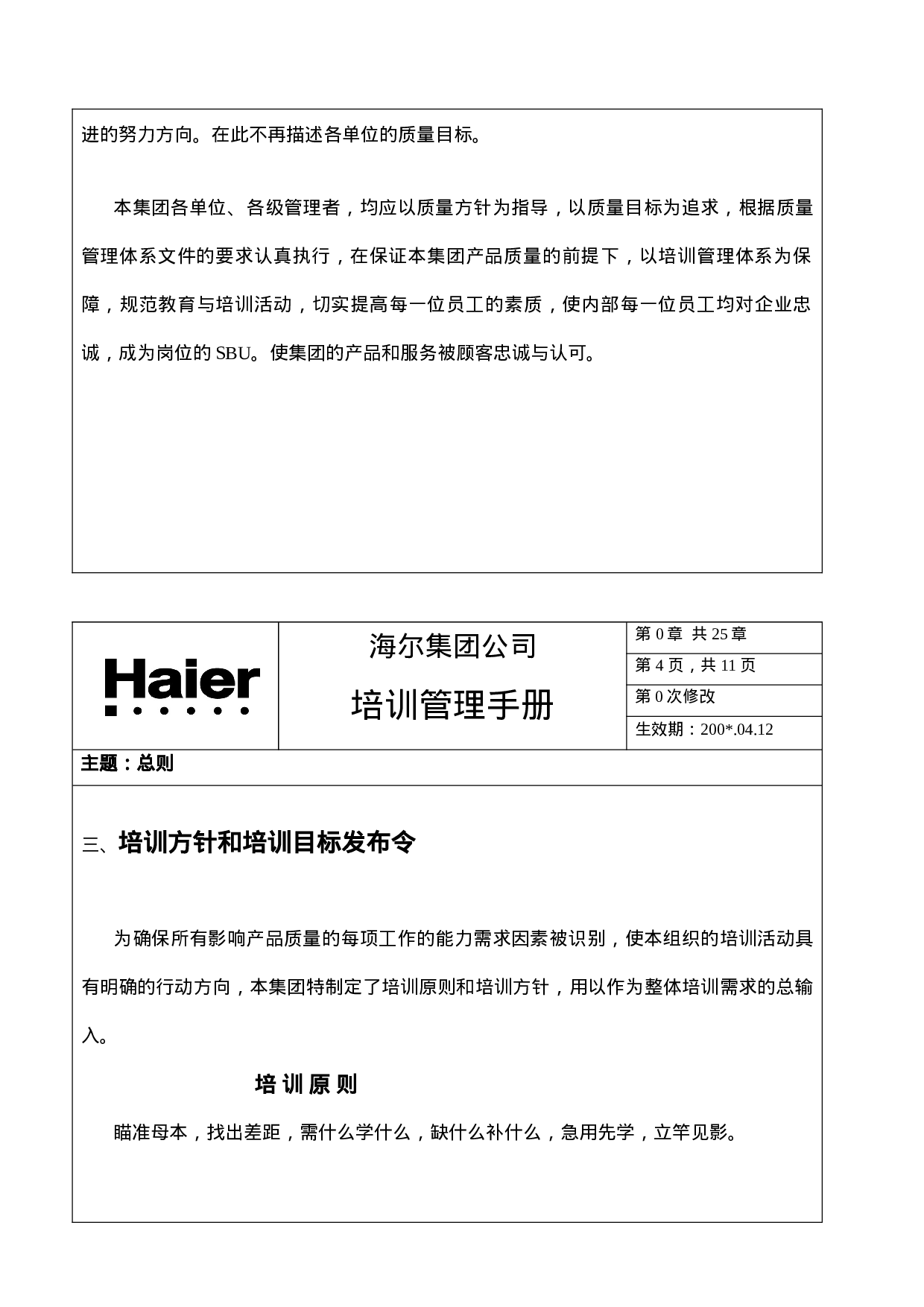 海尔集团 培训管理手册 39页.doc 第6页