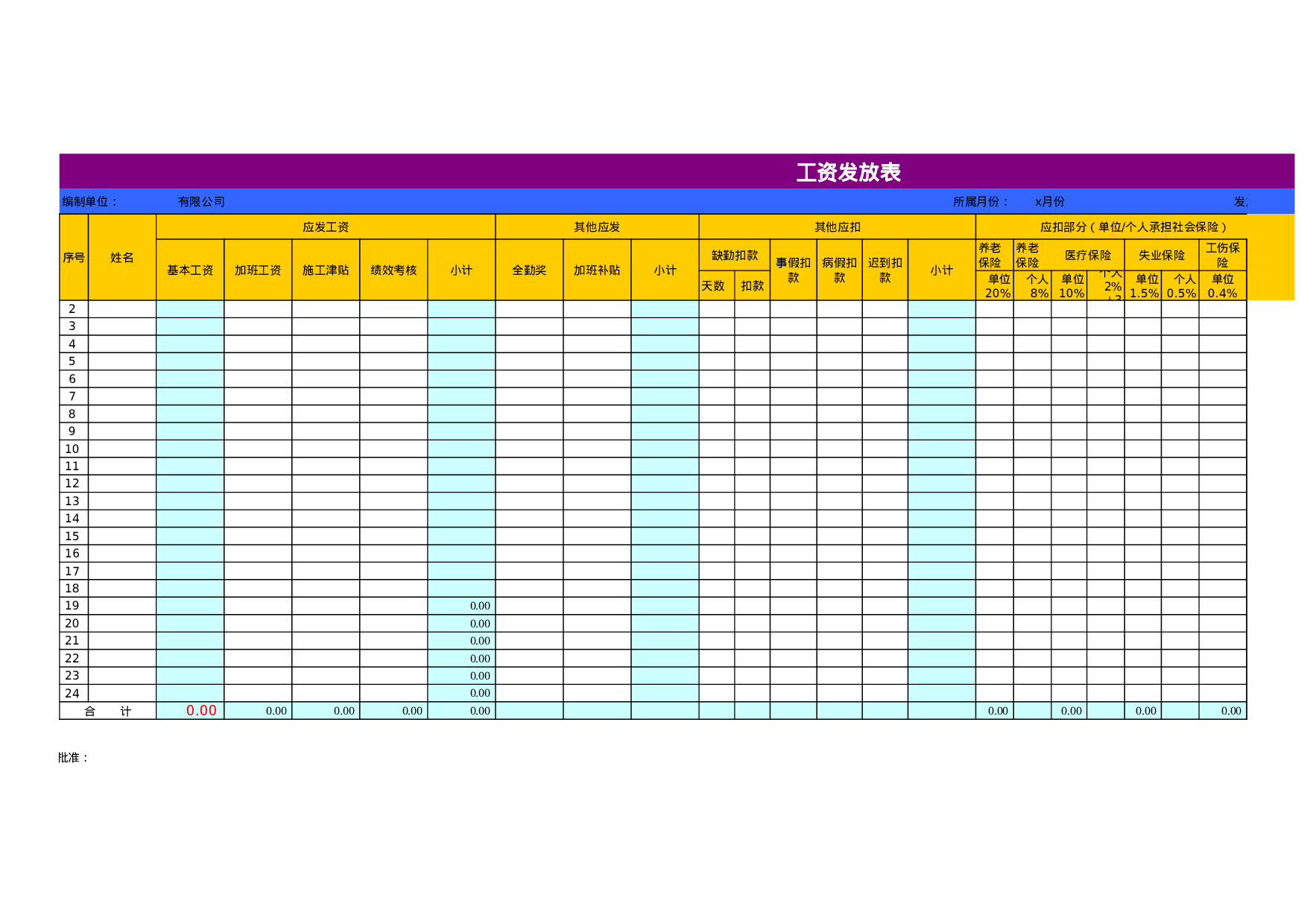 考核绩效考核591d4f3b4510c2020.xls 第1页