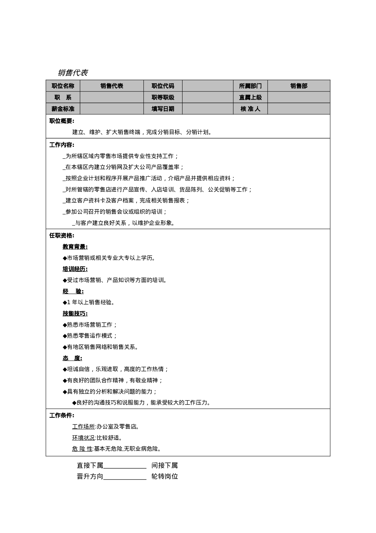 销售代表.doc 第1页