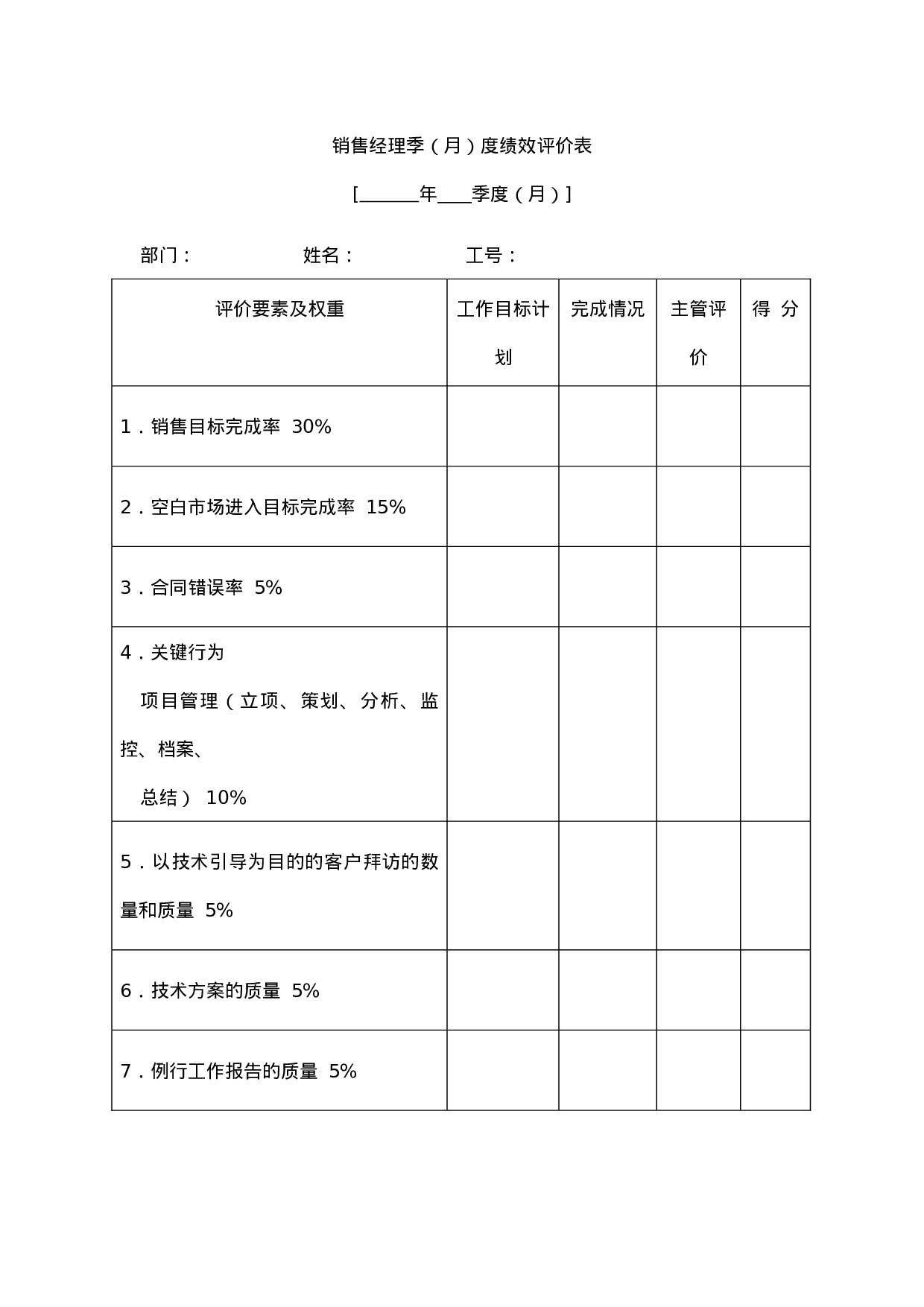 销售经理季（月）度绩效评价表.doc 第1页