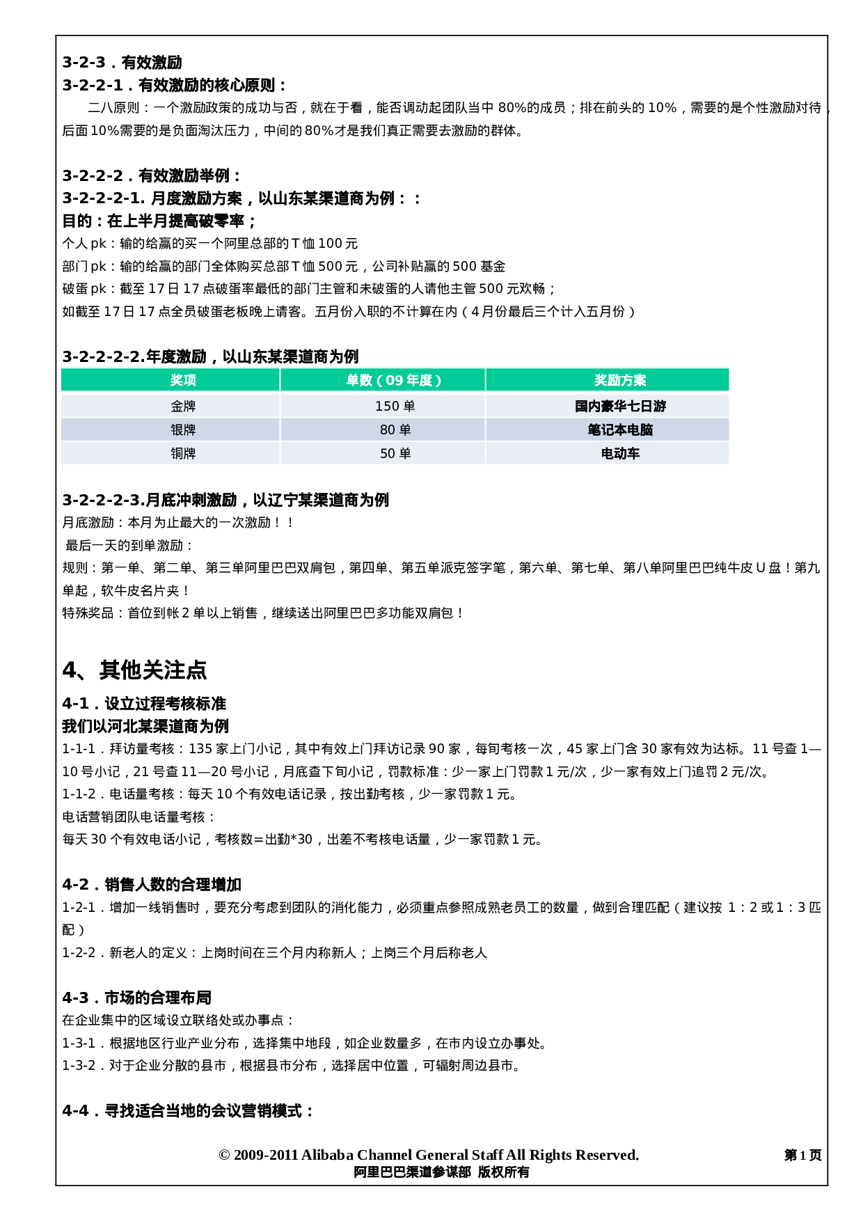 阿里巴巴销售人员薪酬制度.doc 第1页