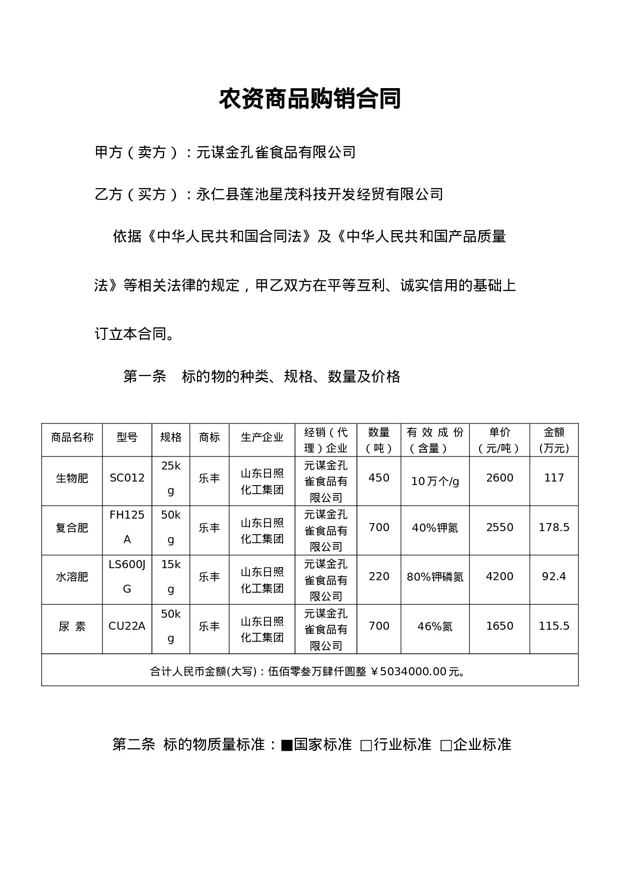 农资商品购销合同.doc 第1页