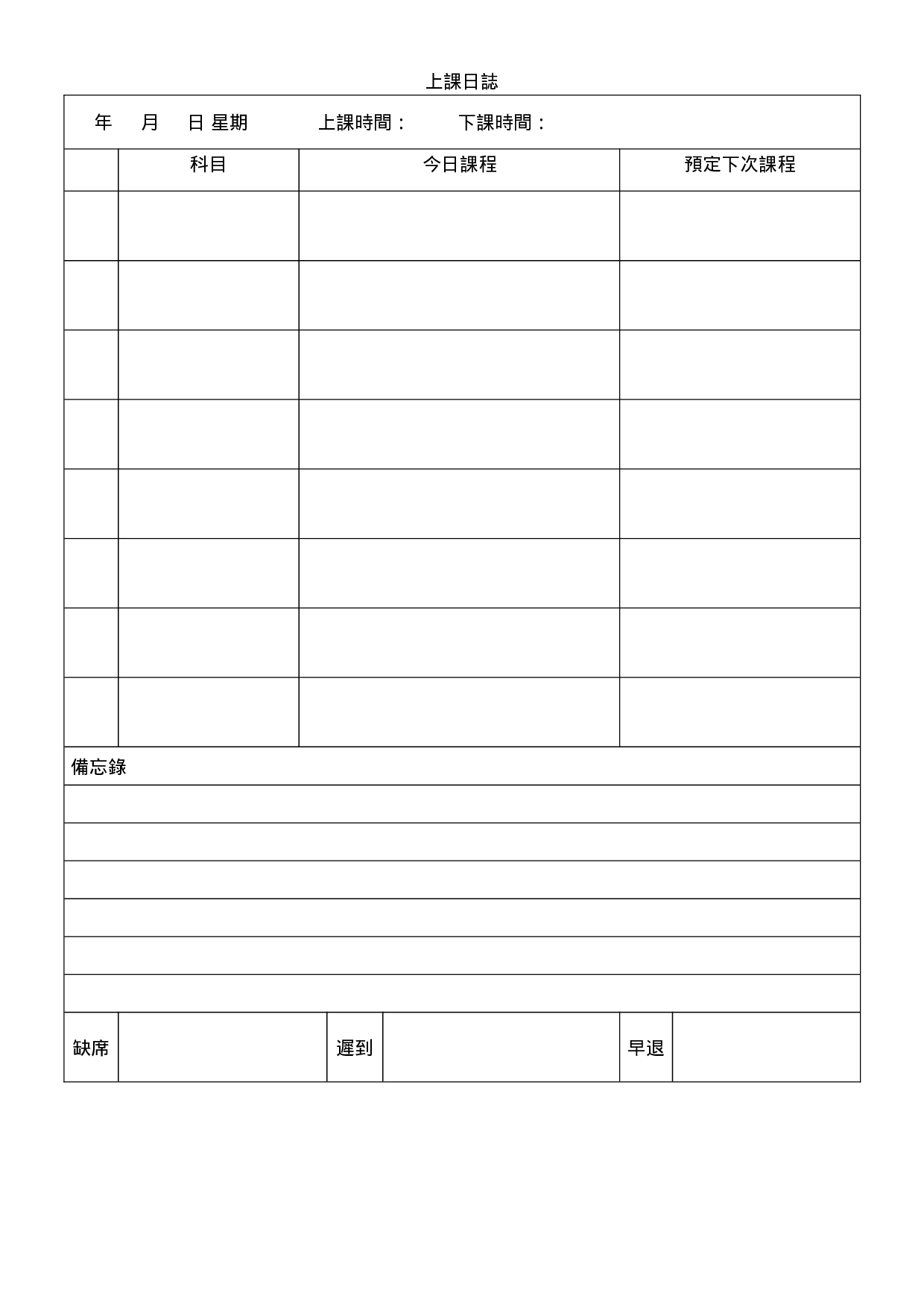 上课日志.doc 第1页