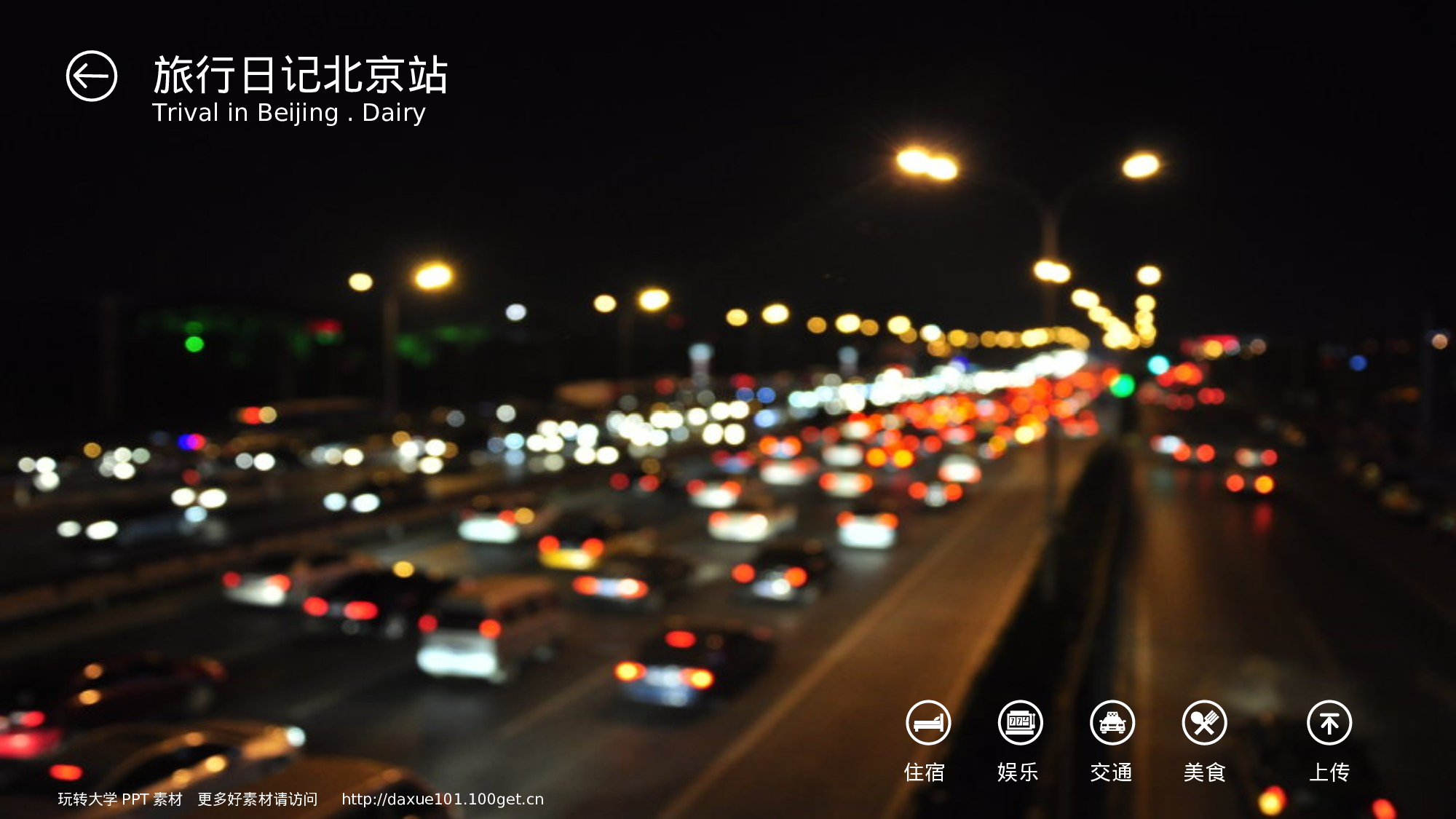 14.PPT高档模板-北京旅游日记ios风格ppt模板.ppt 第1页