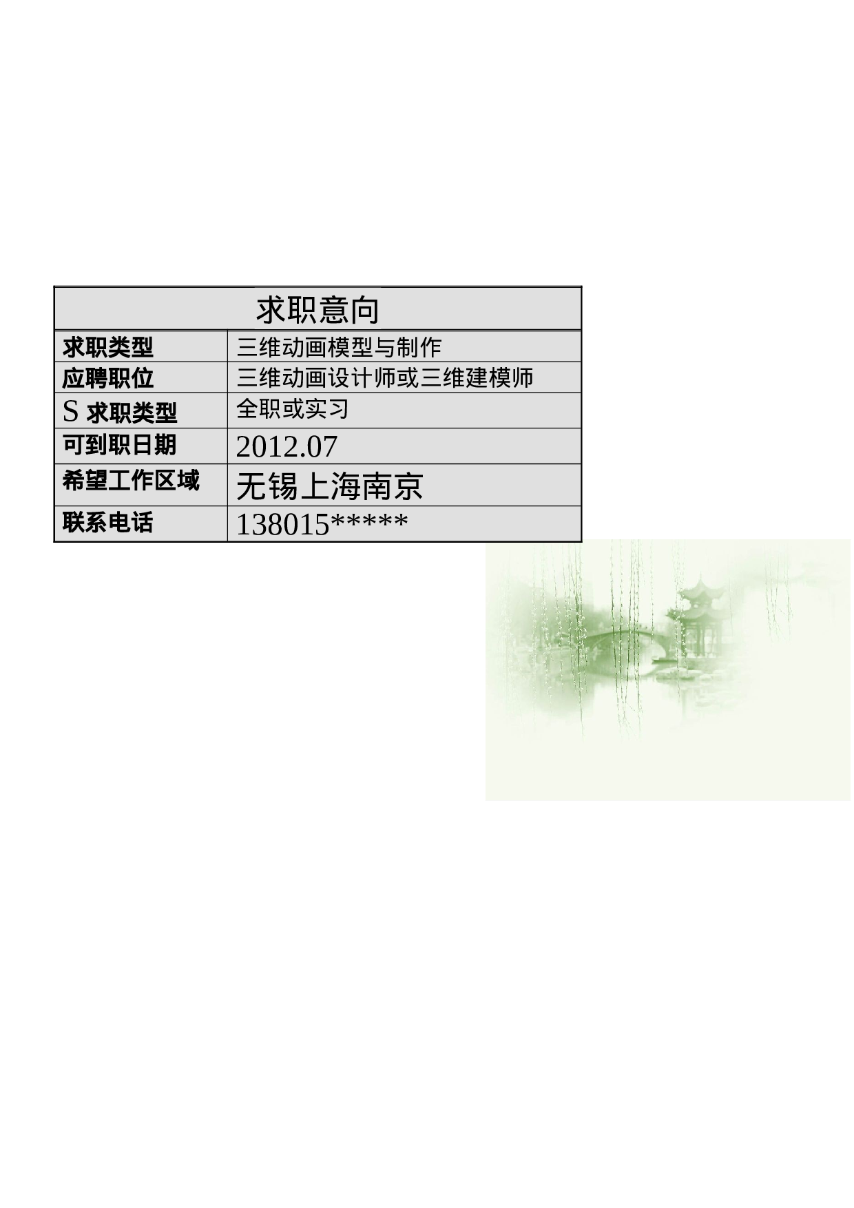 简历G230.doc 第4页