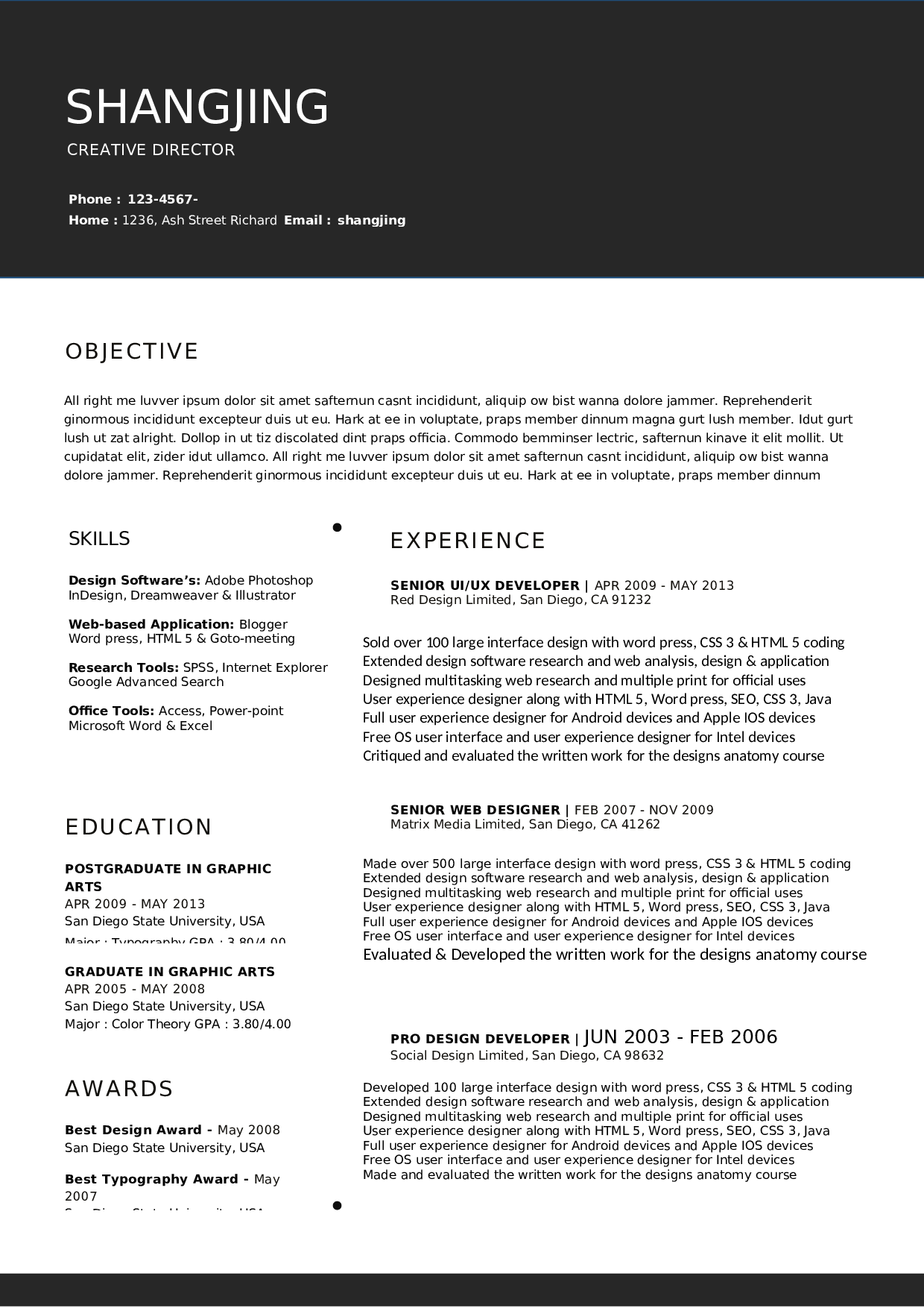 英文简历设计0482.docx 第1页