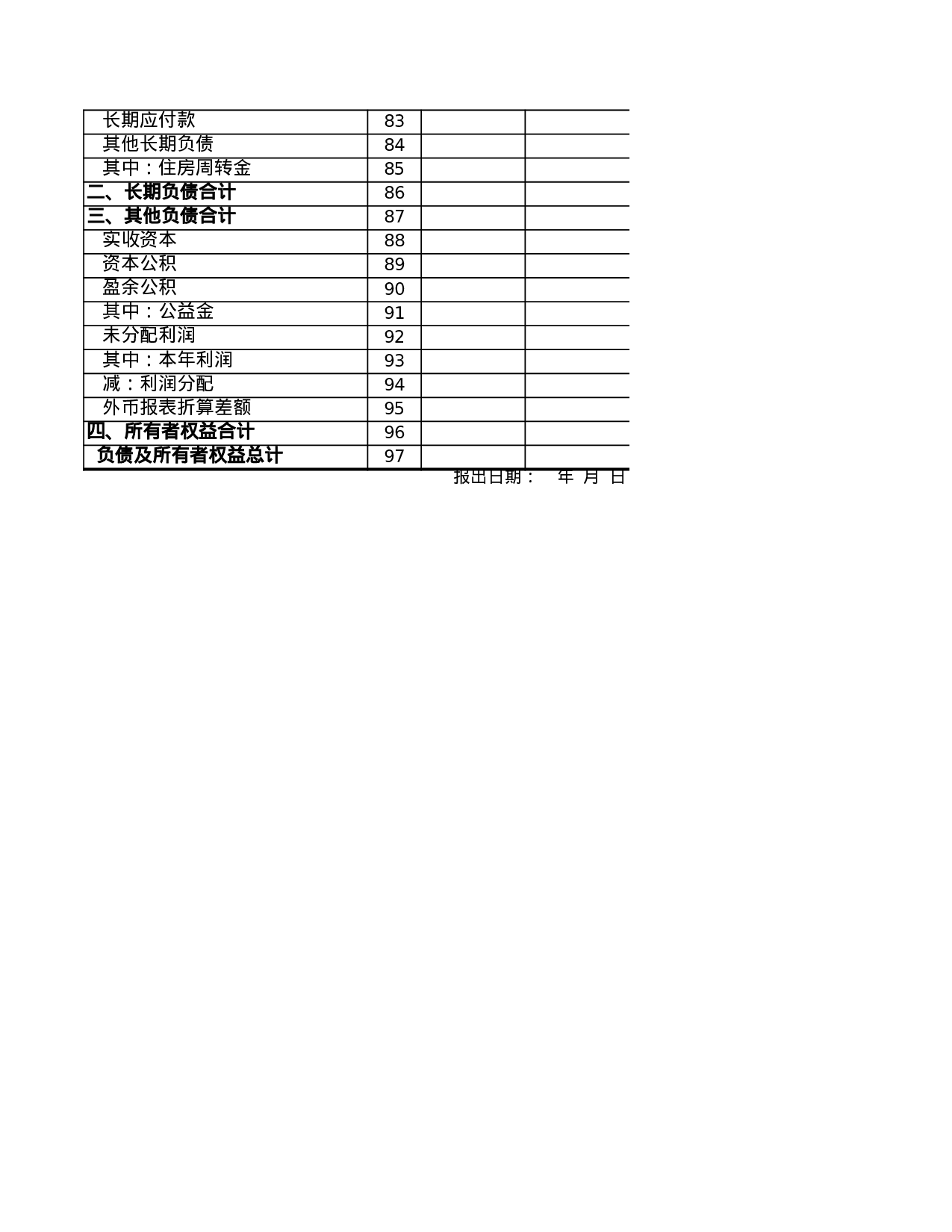 银行及其他金融机构资产负债表.xls 第4页