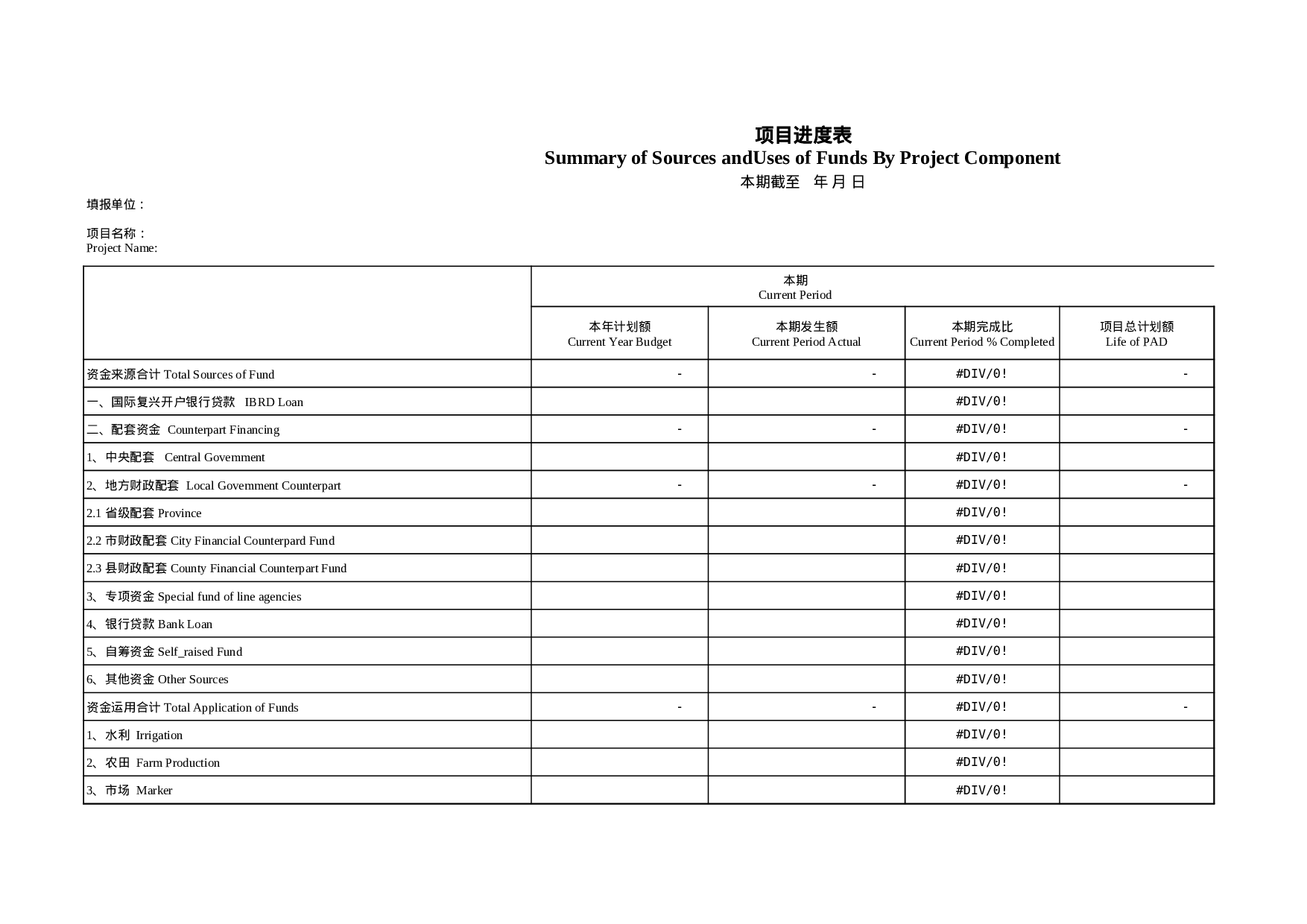 项目进度表.xls 第1页