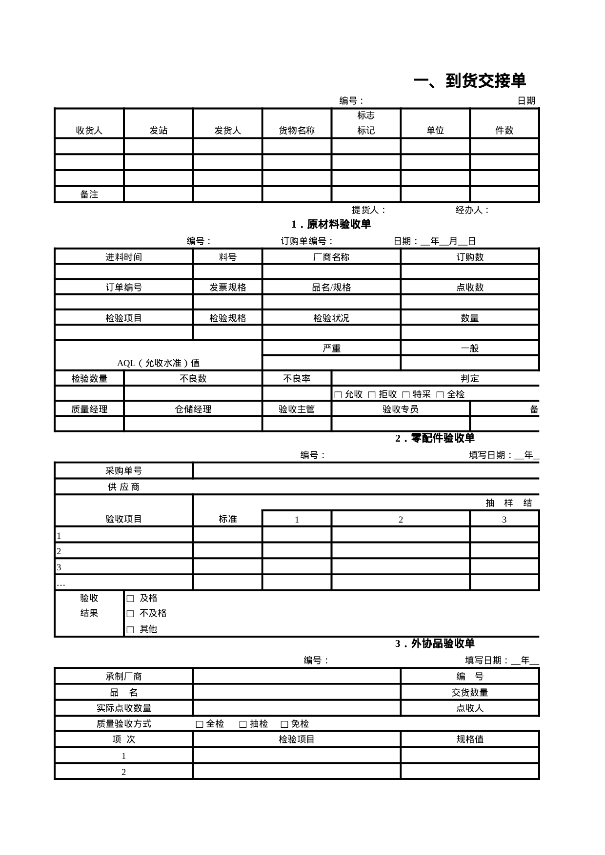 9.仓库管理专用表格全套 32个.xls 第1页