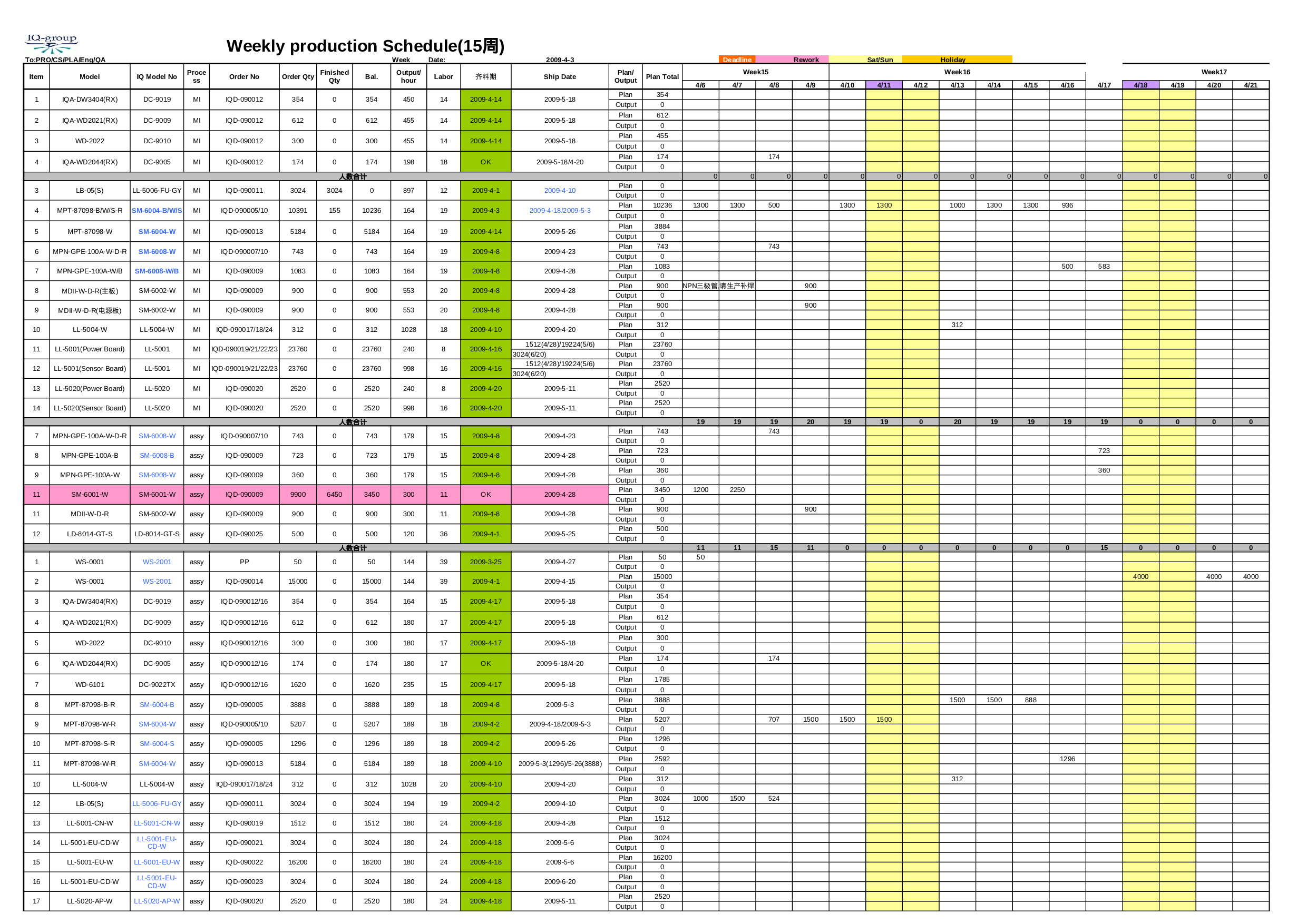 生产计划自动排程.xls 第1页