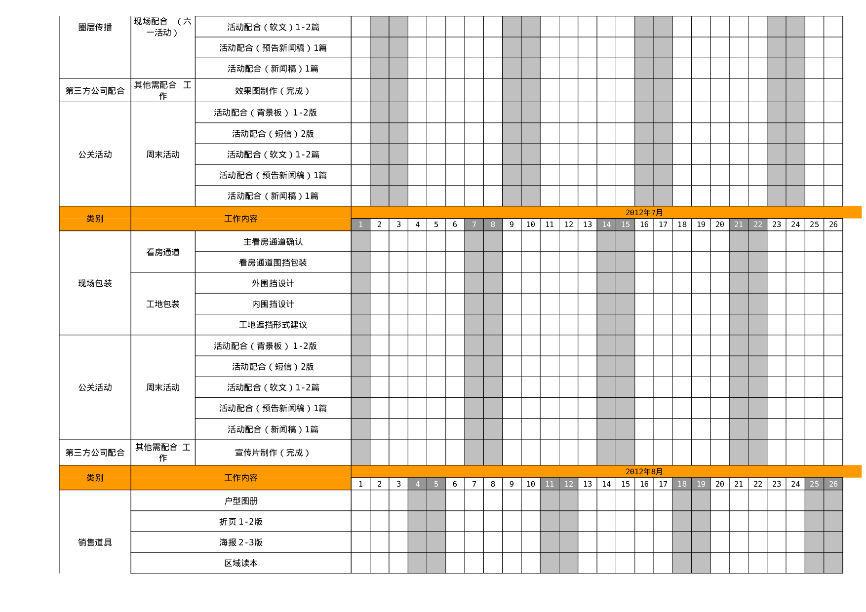 项目工作排期表.xls 第3页