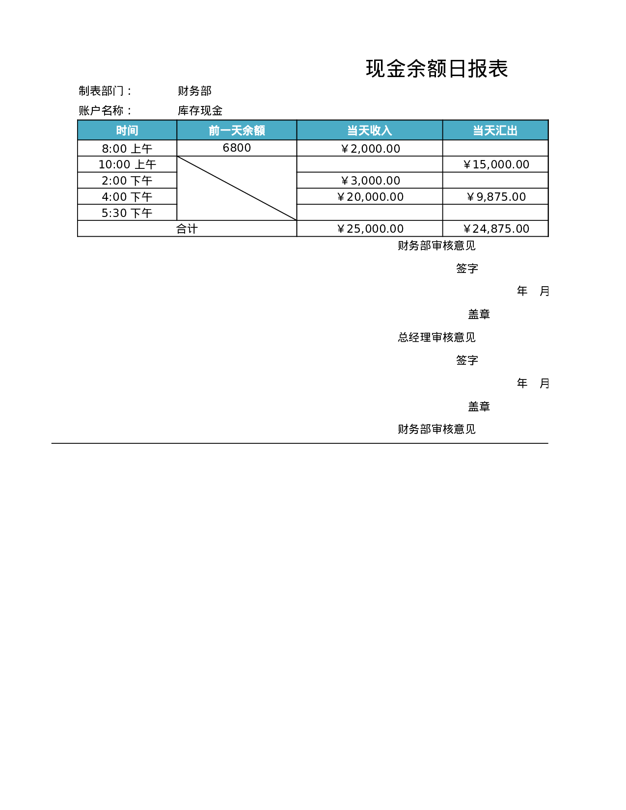 银行存款日记账管理.xlsx 第6页