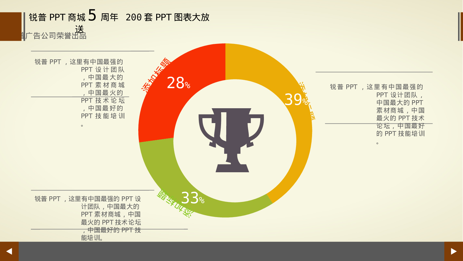 200张——扁平化多彩商务PPT图表.ppt 第4页