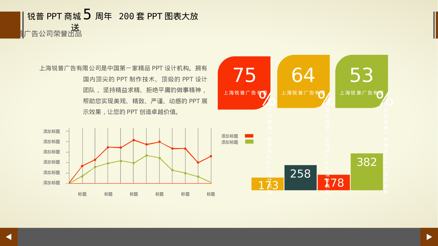 200张——扁平化多彩商务PPT图表.ppt 第6页