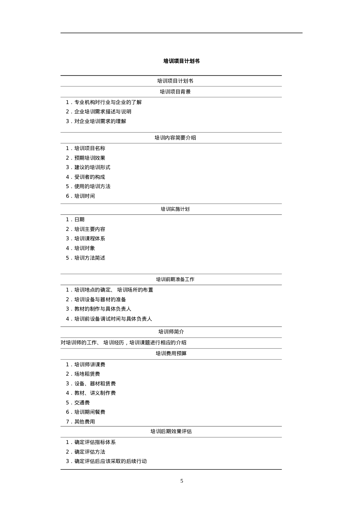 员工培训表格大全 30页.doc 第5页