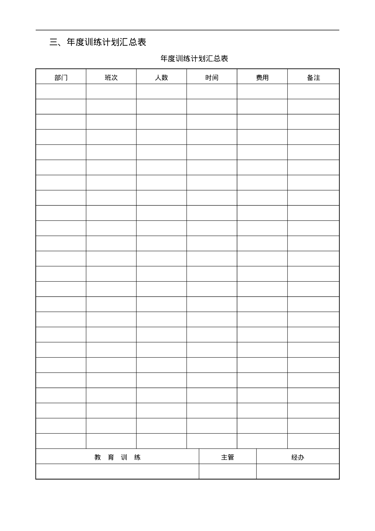 培训管理表格 7个.doc 第4页