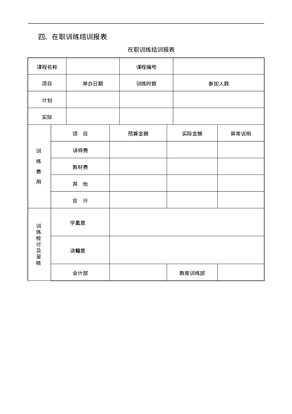 培训管理表格 7个.doc 第5页