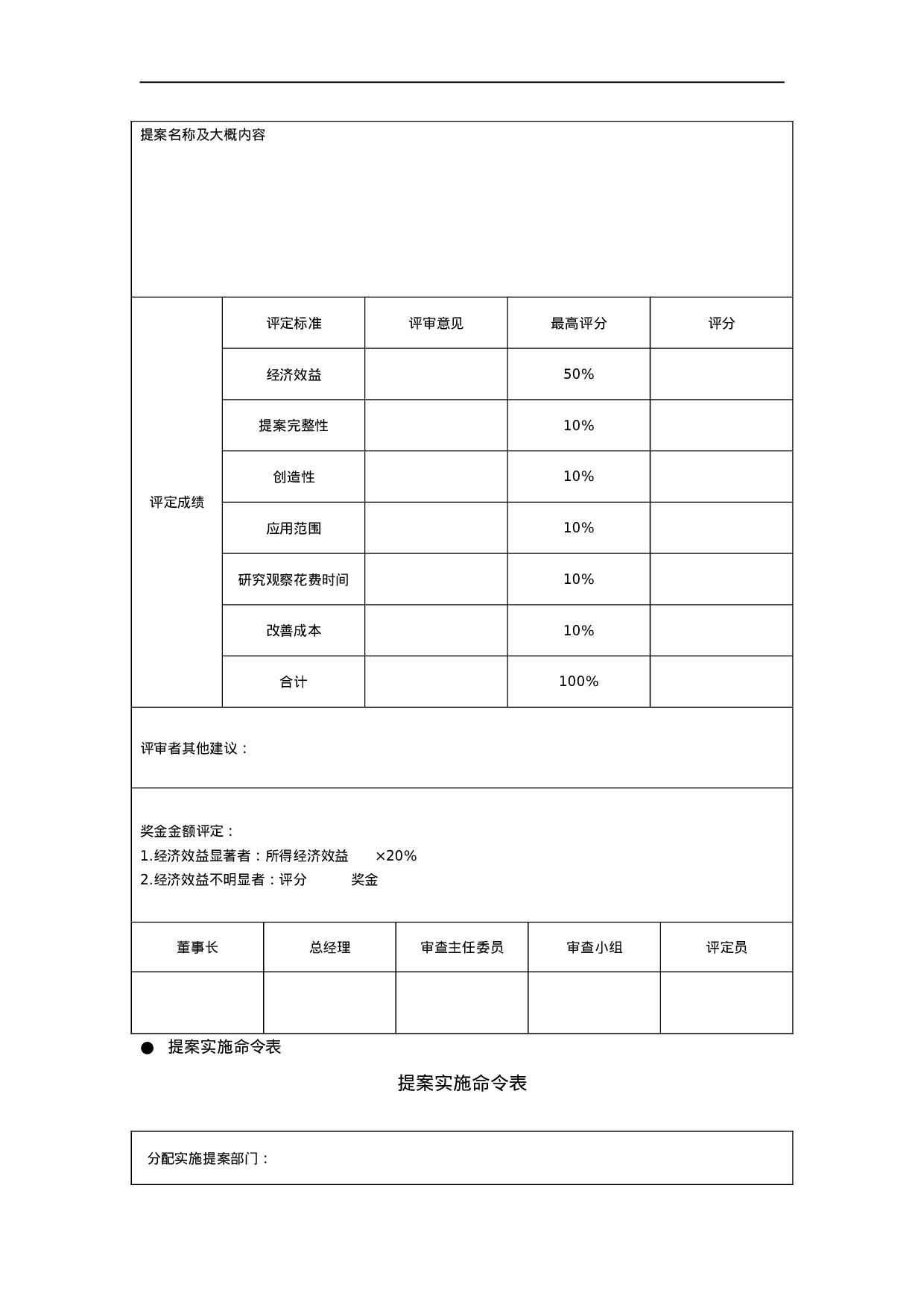 提案管理常用表格 10页.doc 第5页