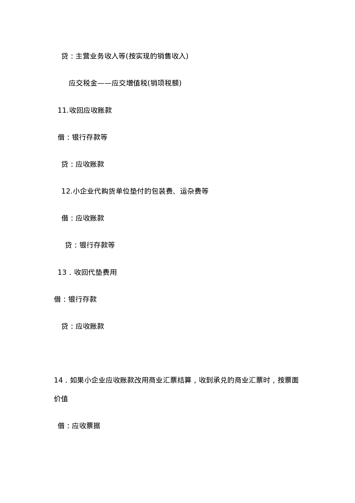 小企业会计分录汇总（二）.doc 第2页