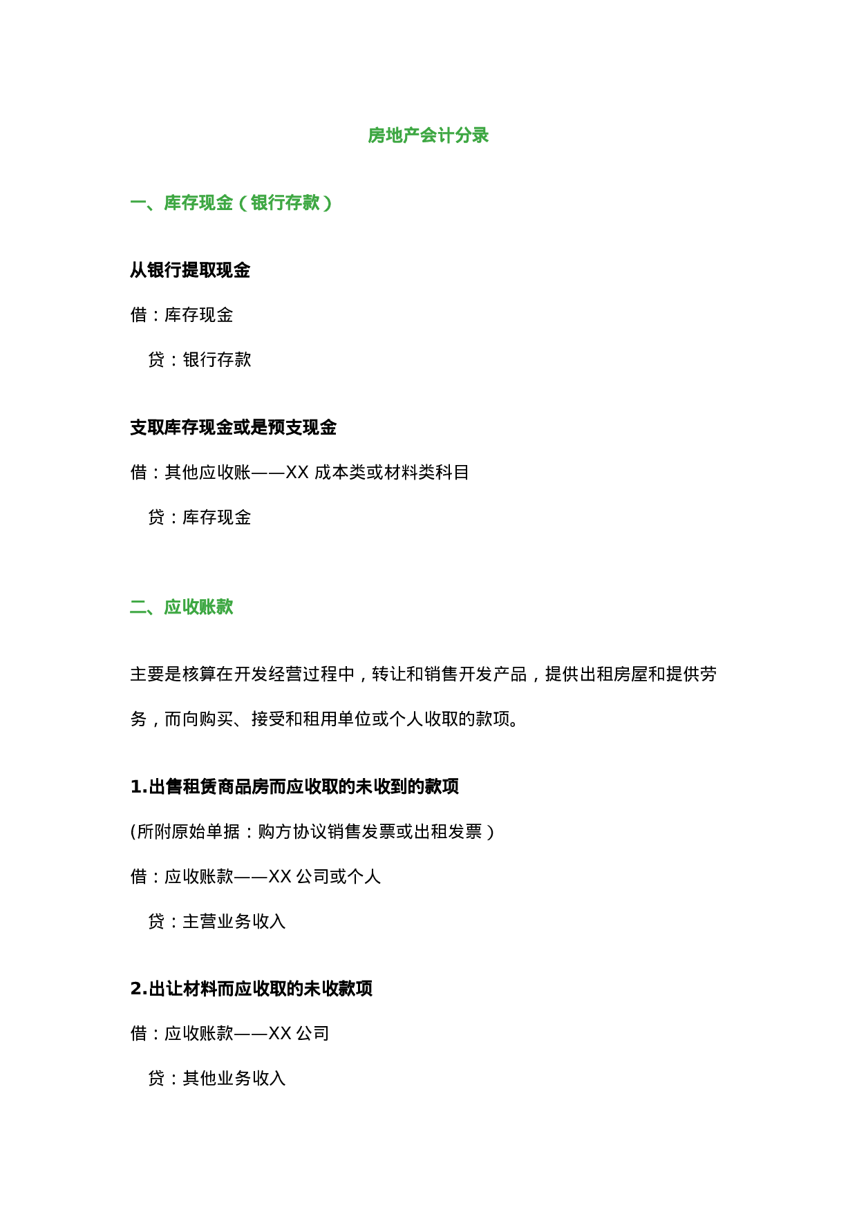 房地产会计分录.doc 第1页