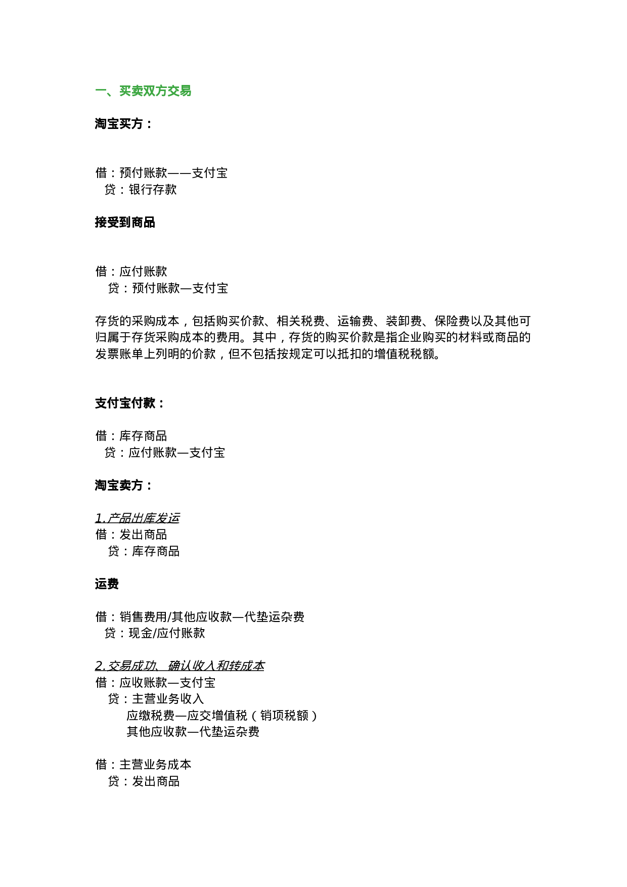 电商行业会计分录.doc 第1页