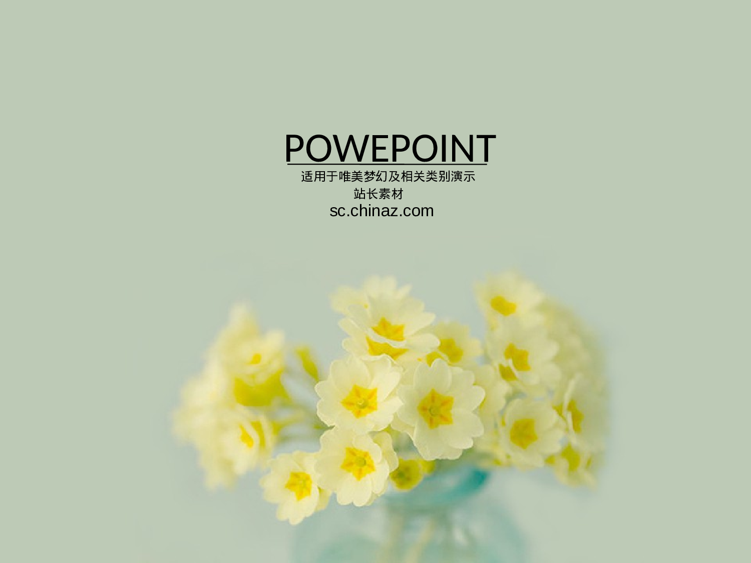 唯美清新ppt4035314.ppt 第1页