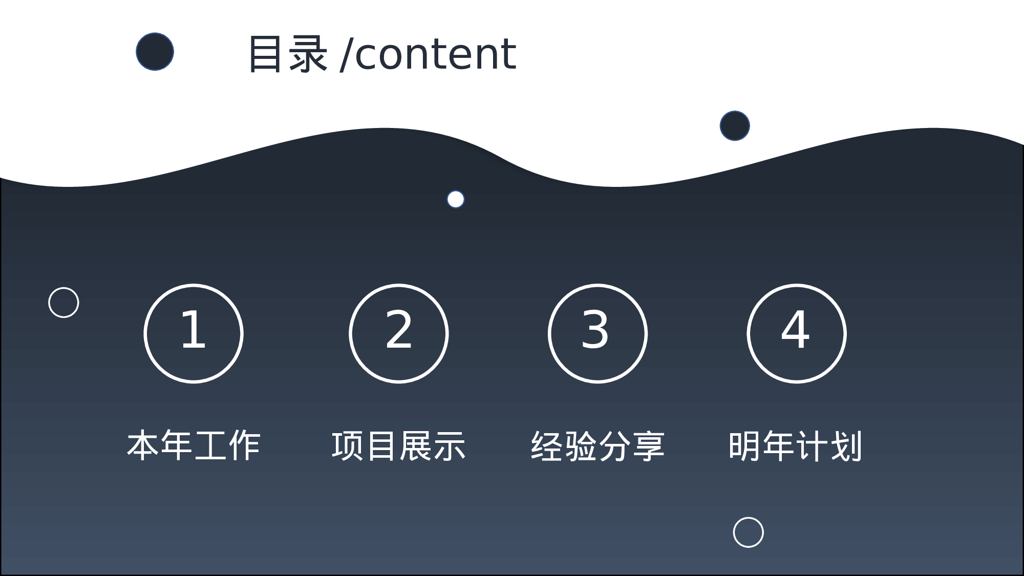 简洁通用年终总结PPT模板.pptx 第2页