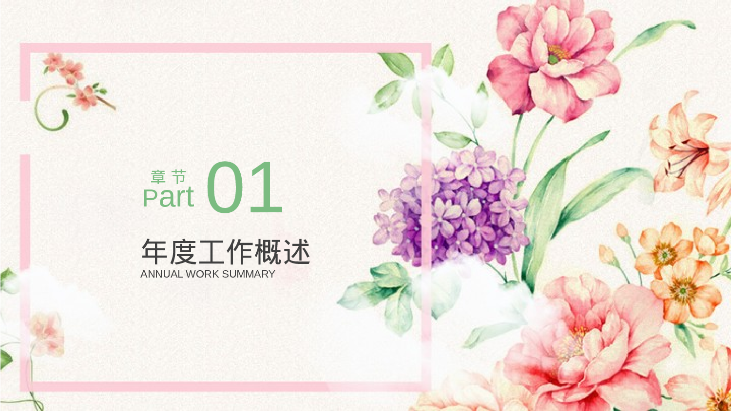 手绘水彩PPT模板014.pptx 第3页