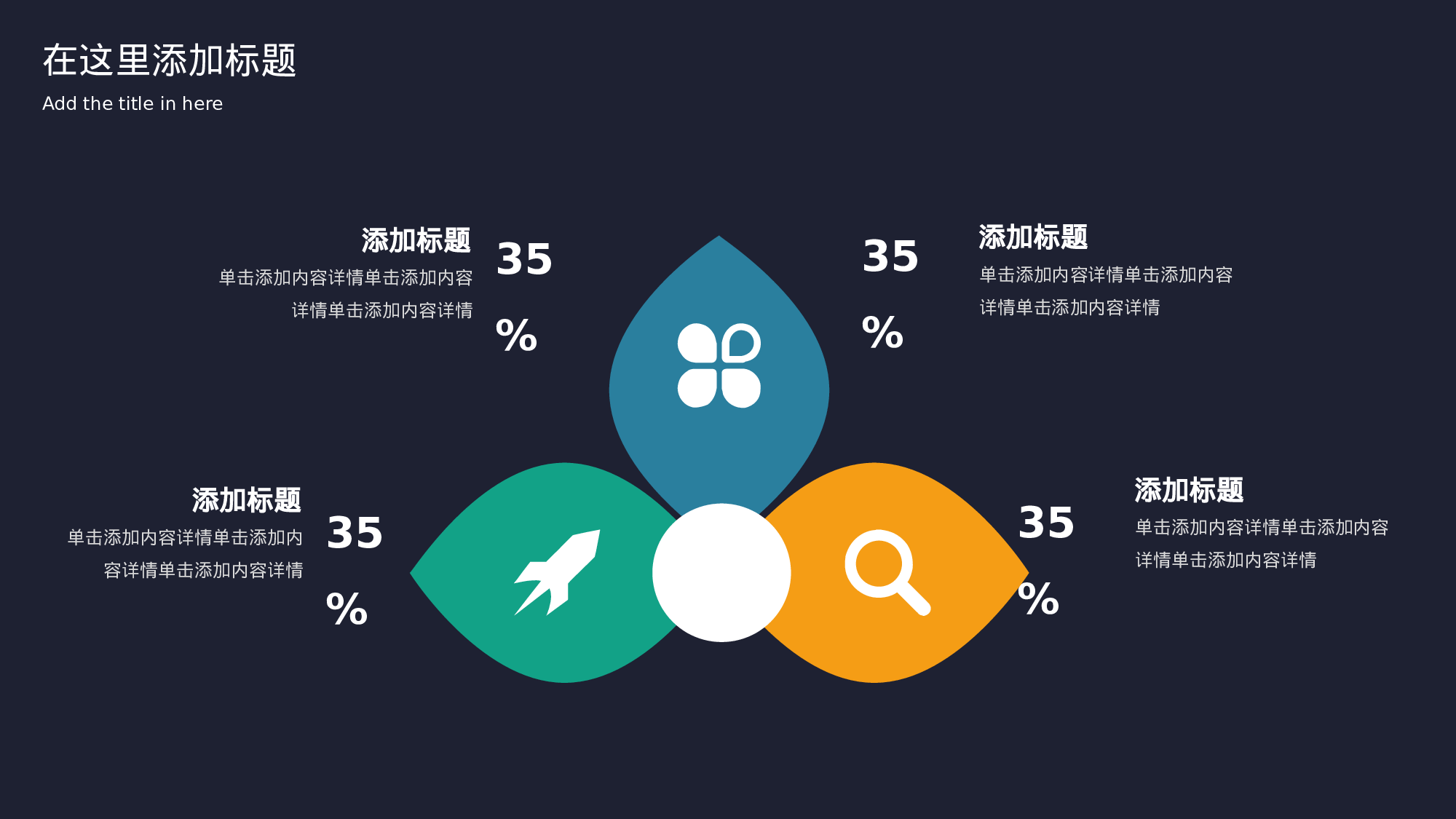 三叶草形并列说明PPT模板.pptx 第1页